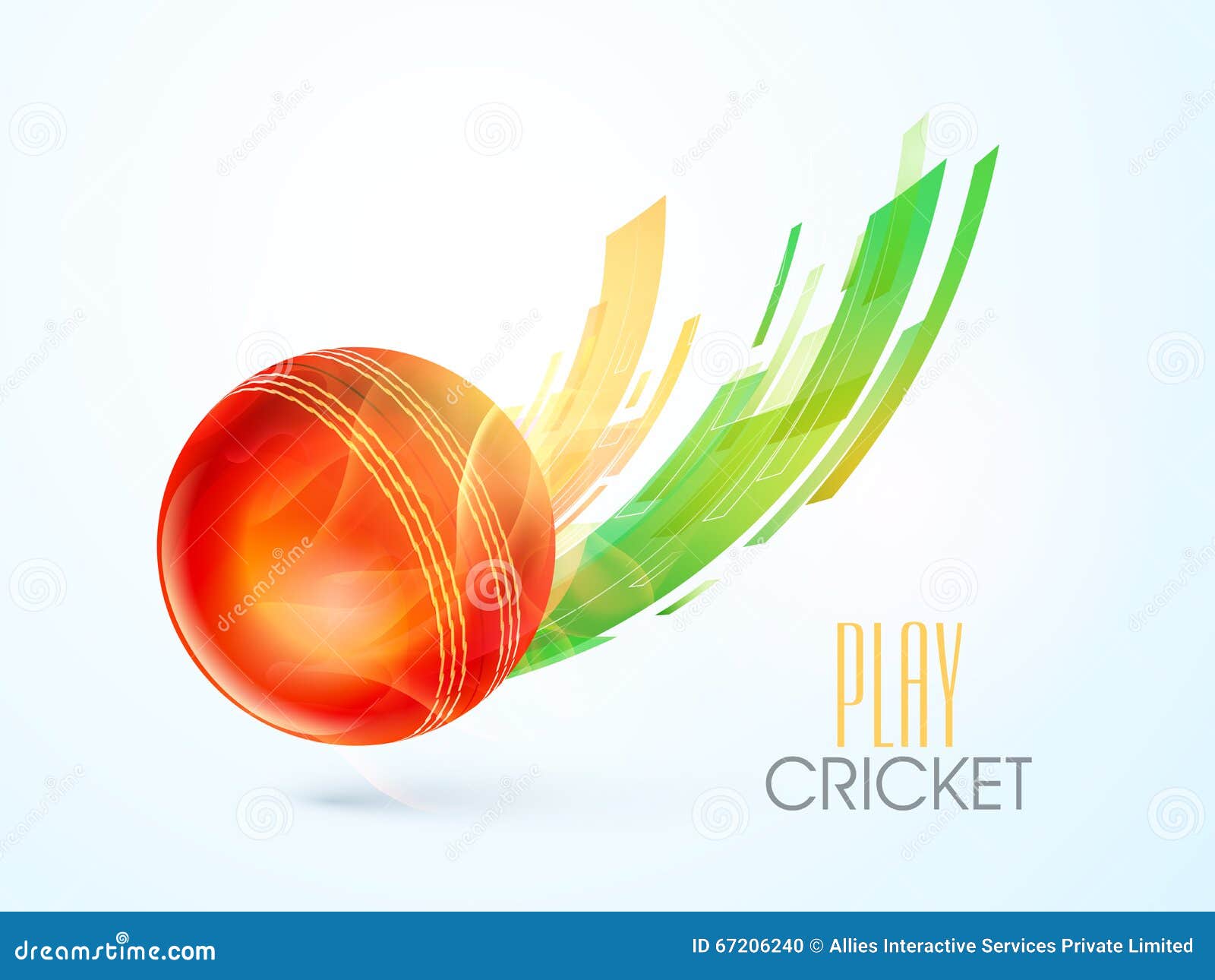 glossy ball for cricket sports concept stock illustration