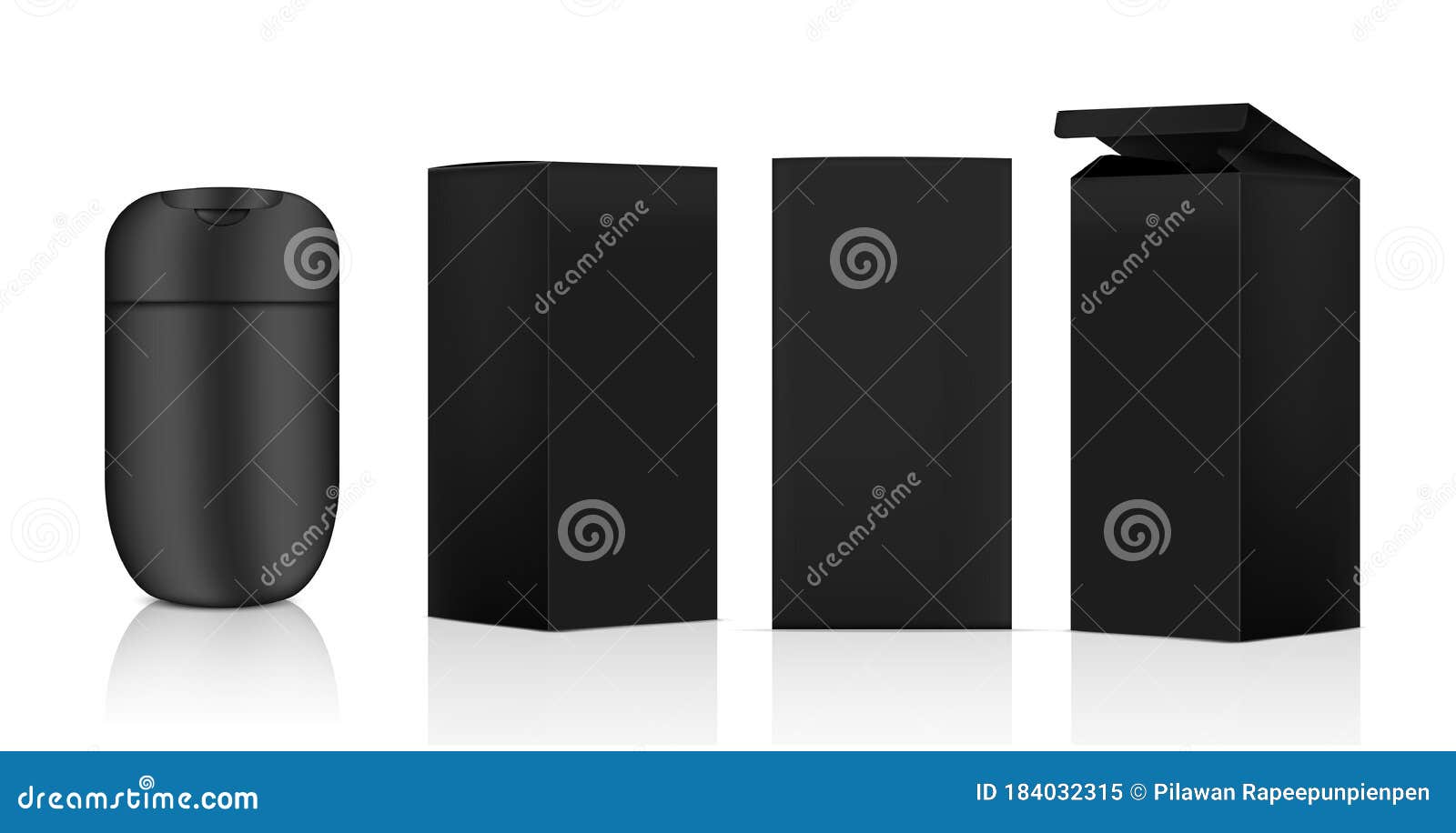 Download Glossy Bottle Mock Up Realistic Cosmetic And 3 Dimensional ...