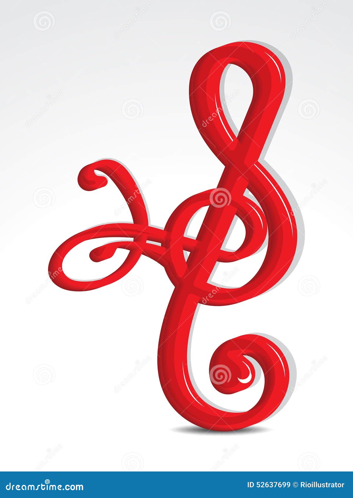 Glossy Embossed Musical Word Stock Vector Illustration of audio