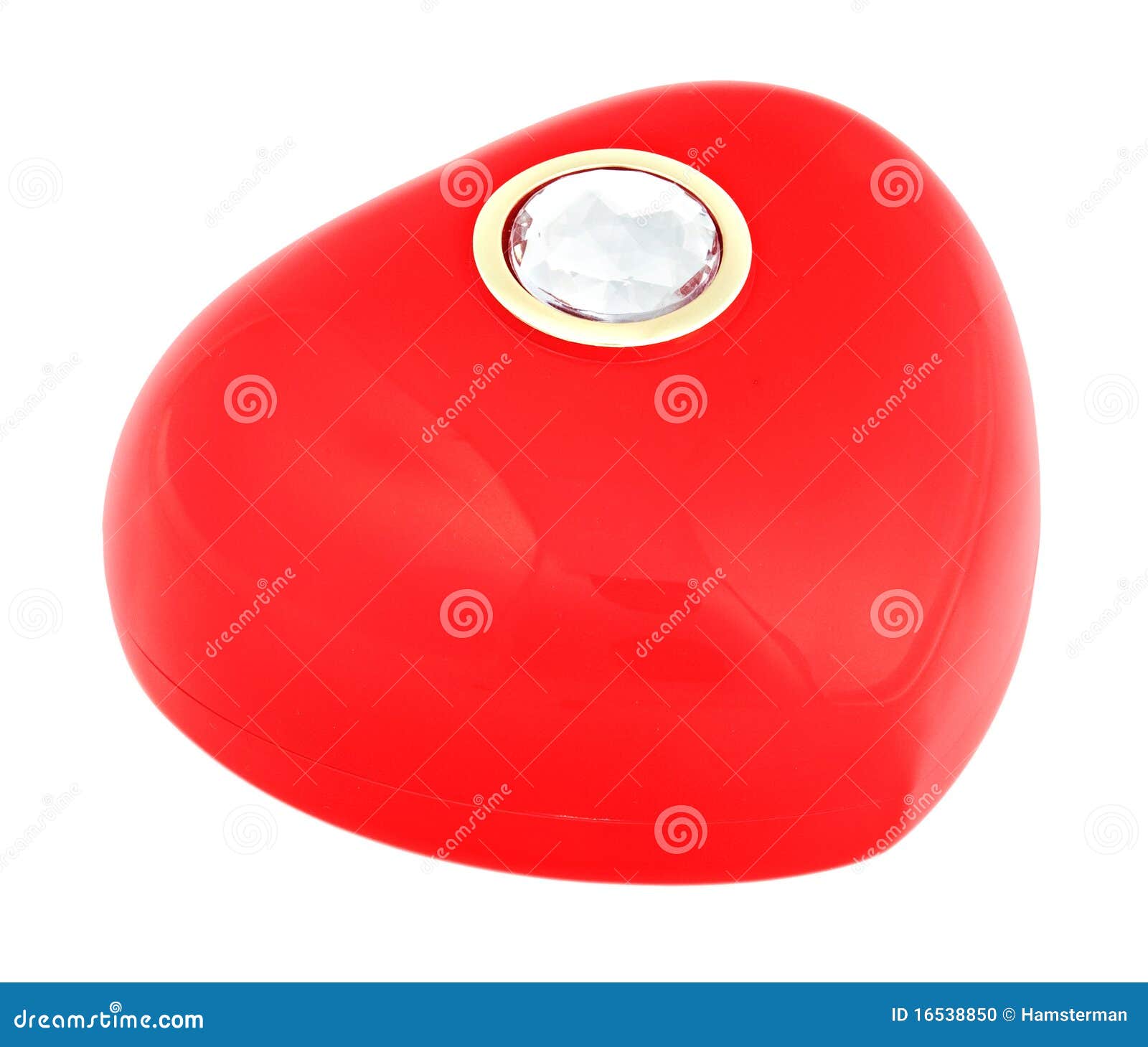 A Glossy Glamour Red Box in Heart Shape Stock Photo Image of locked