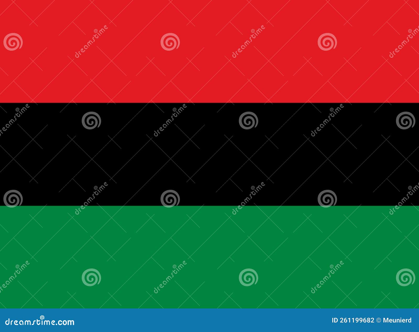 glossy glass flag of african american people
