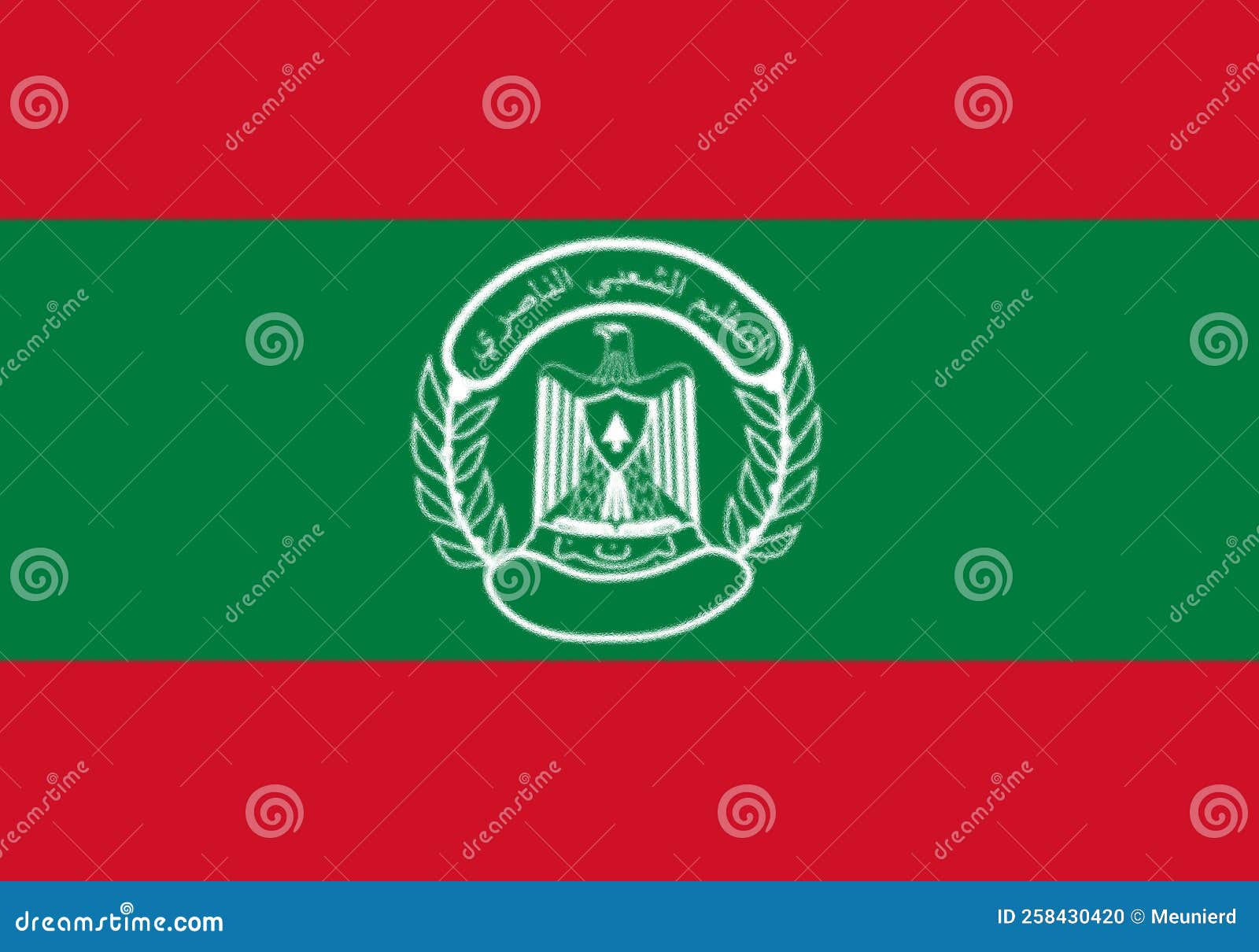 glossy glass flag of popular nasserist organization