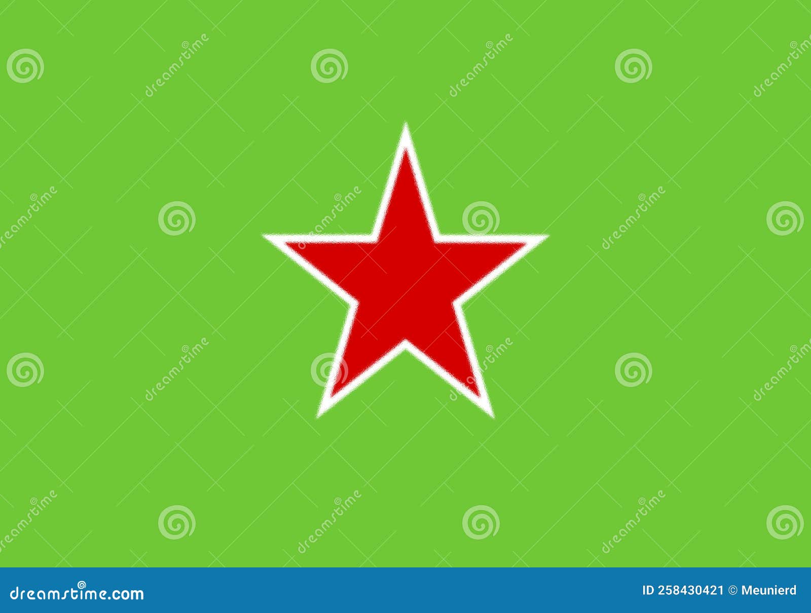 glossy glass flag of popular unitary action movement