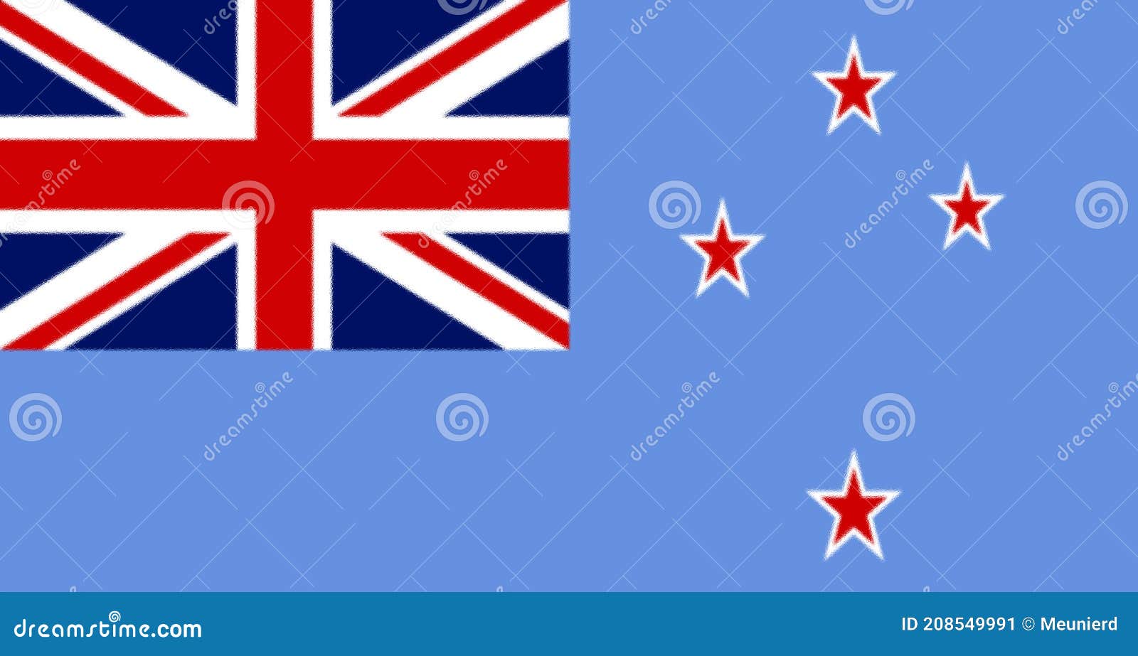 glossy glass flag of tthe ross dependency