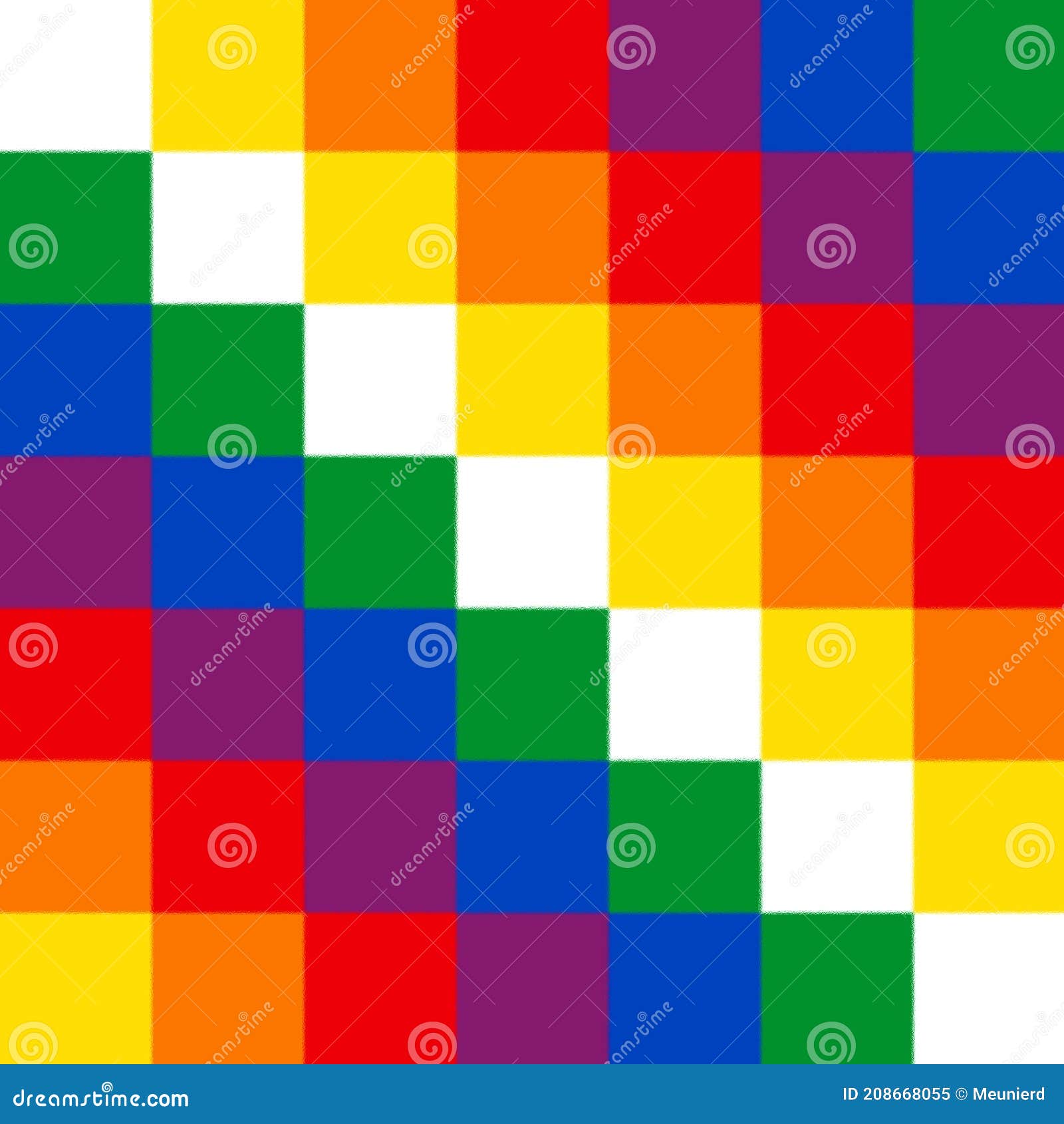 glossy glass flag of wiphala