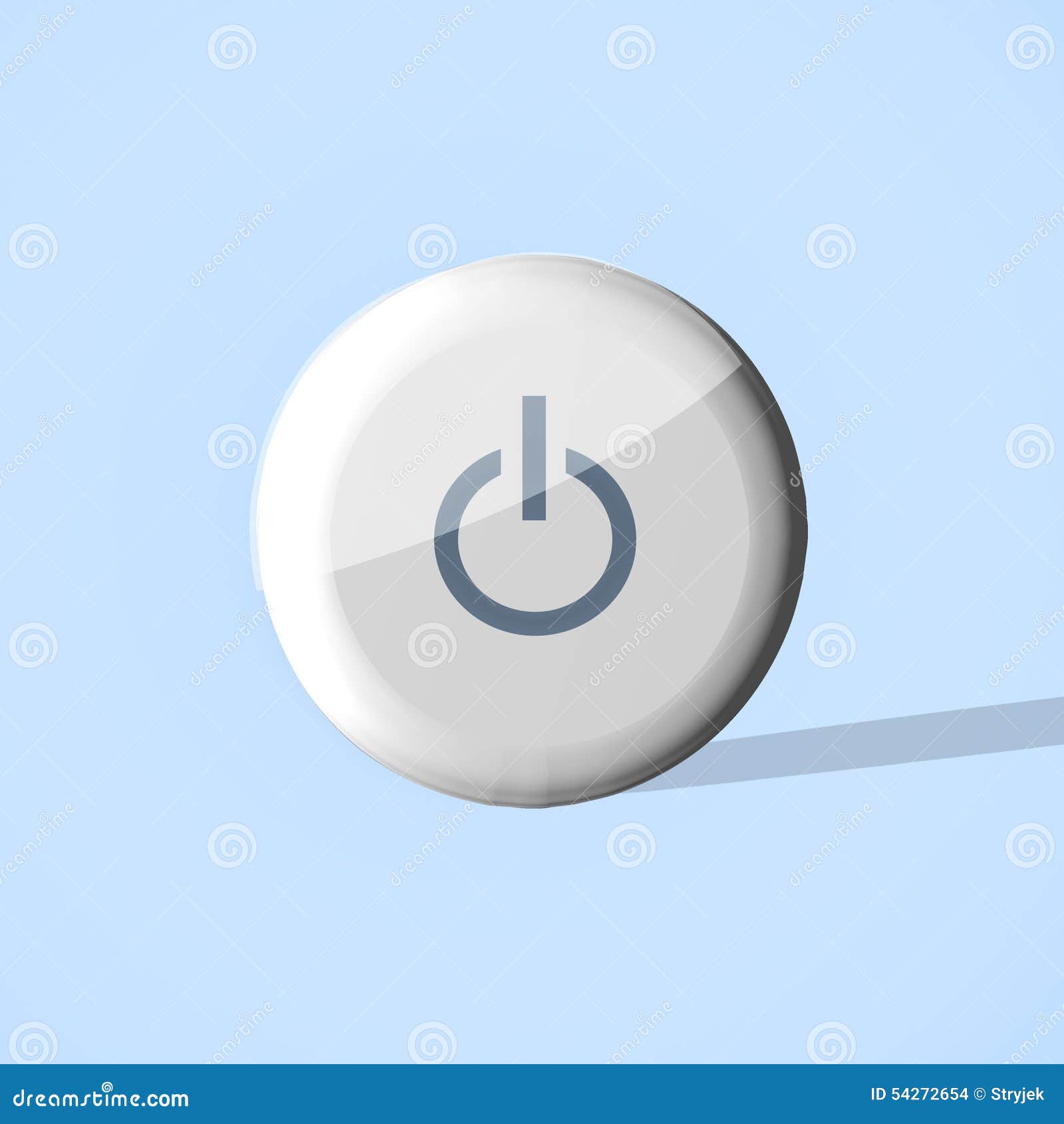 Glossy Play Button Gray stock illustration. Illustration of isolated