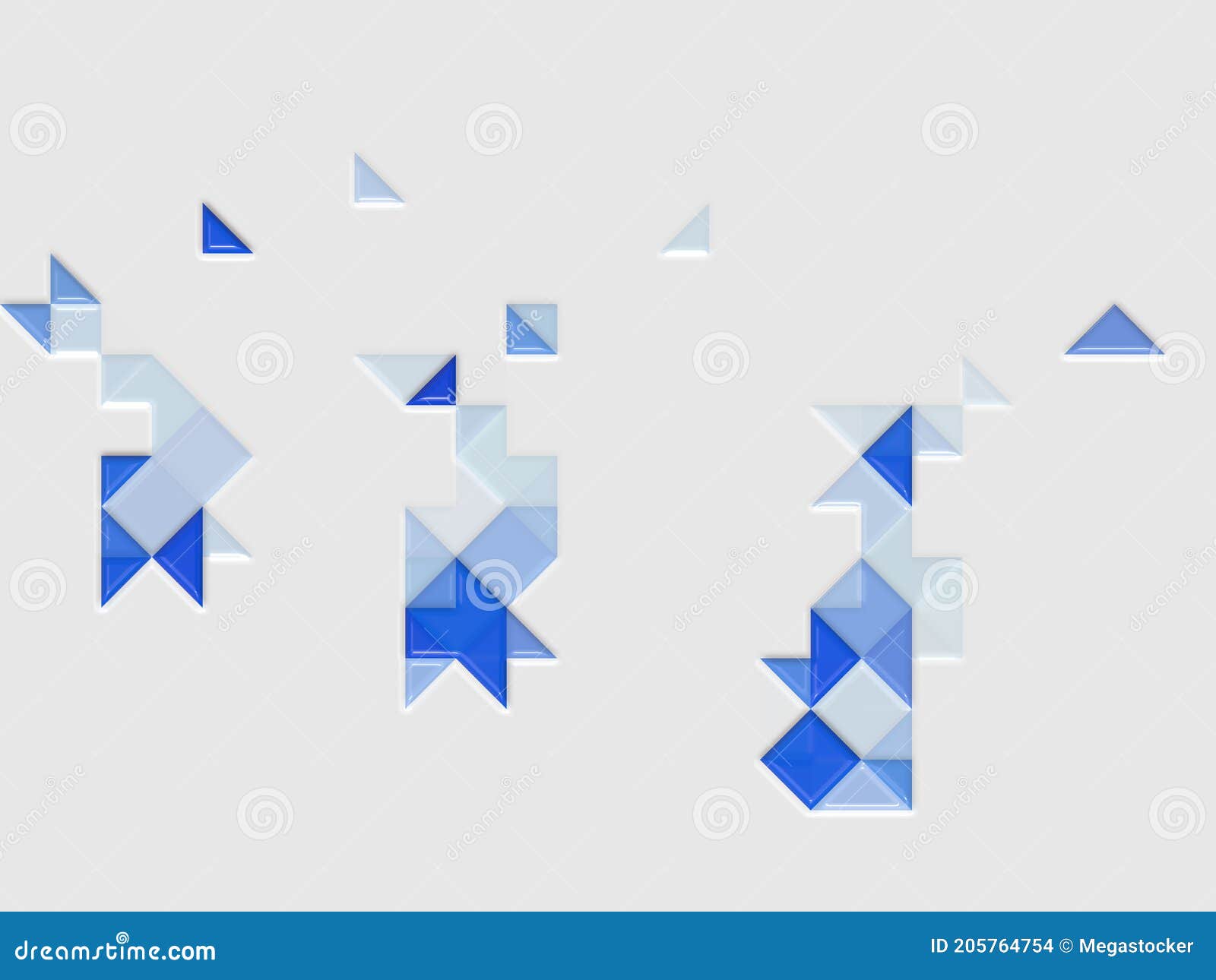 Glossy Tiles Color Abstract Background Stock Illustration