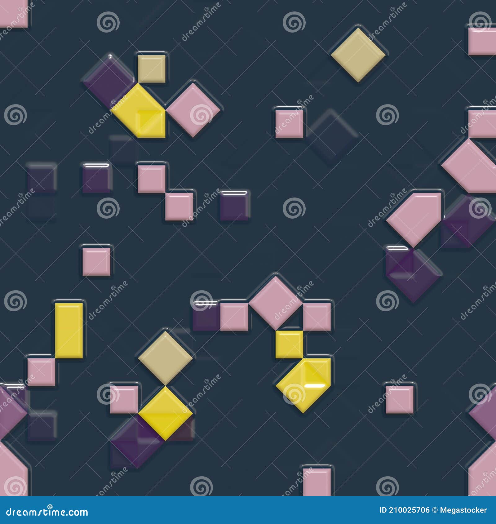 Glossy Tiles Color Abstract Background Stock Illustration