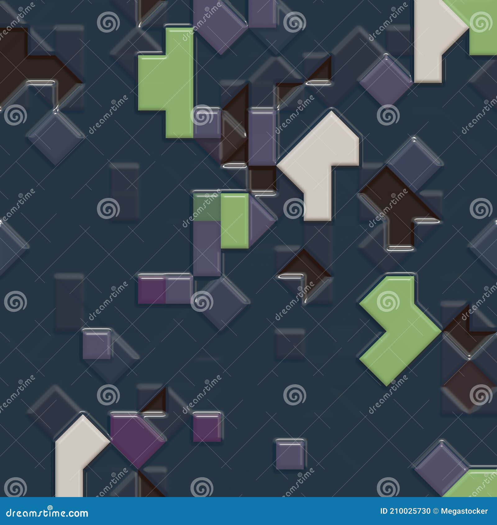 Glossy Tiles Color Abstract Background Stock Illustration