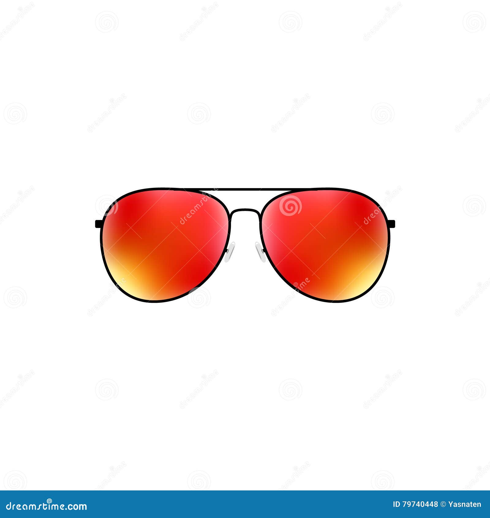 glossy  aviator sunglasses 