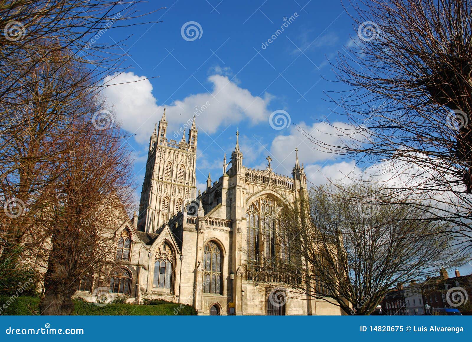 Gloucester Cathedral stock image. Image of blue, landmark 14820675