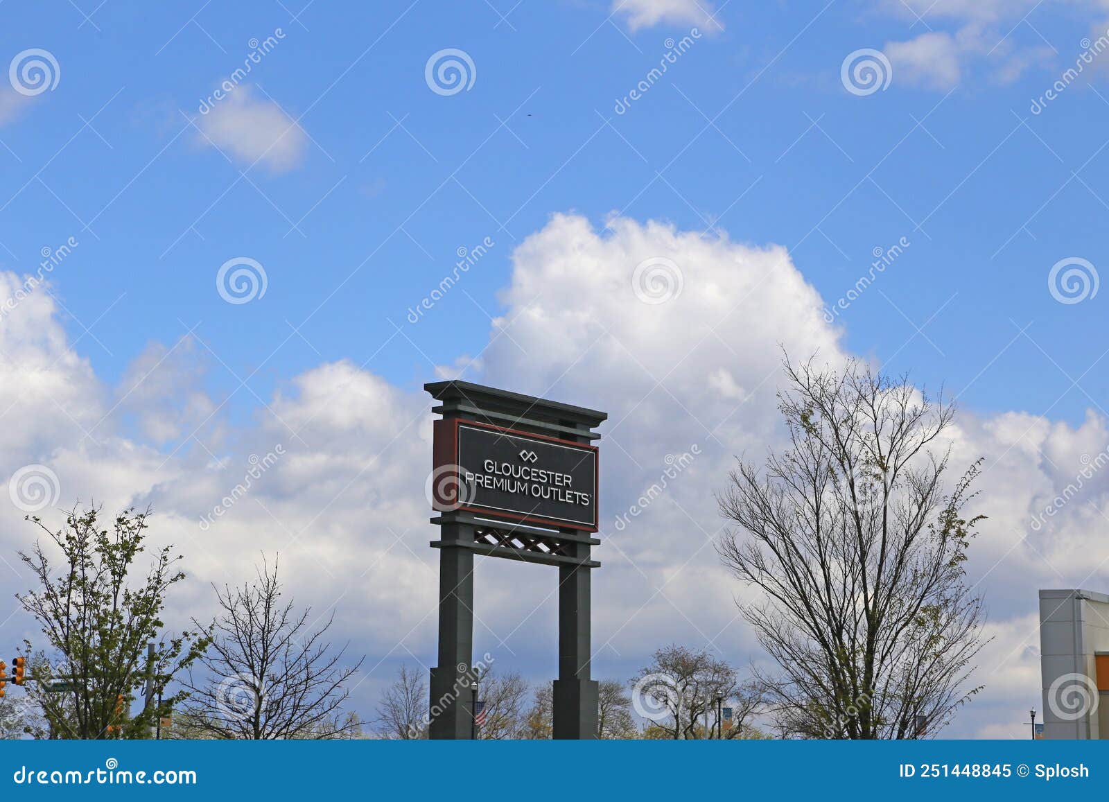 Gloucester Premium Outlets Sign Editorial Image Image of clock, gift