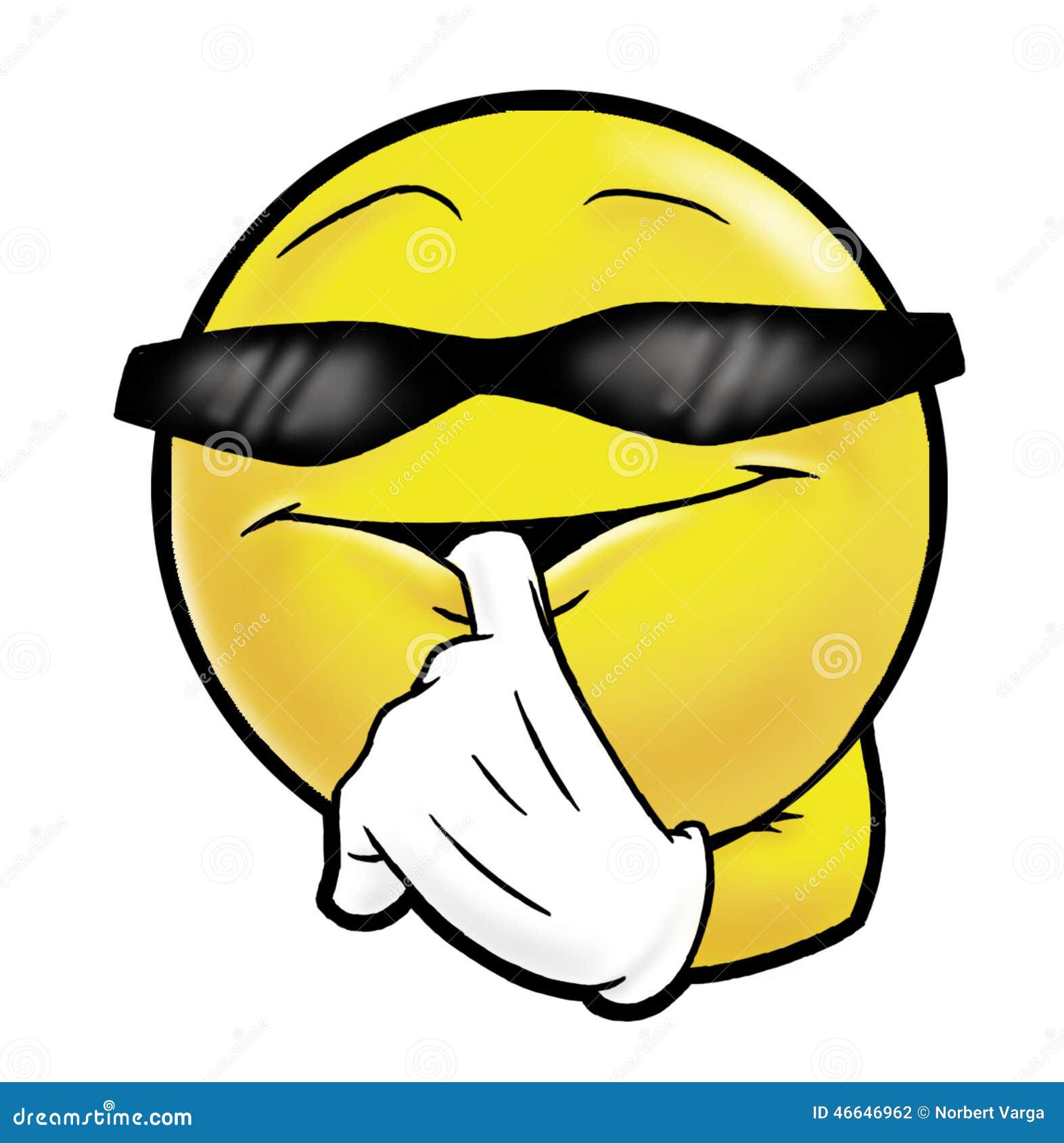 Glover smiley stock vector. Illustration of grateful 46646962