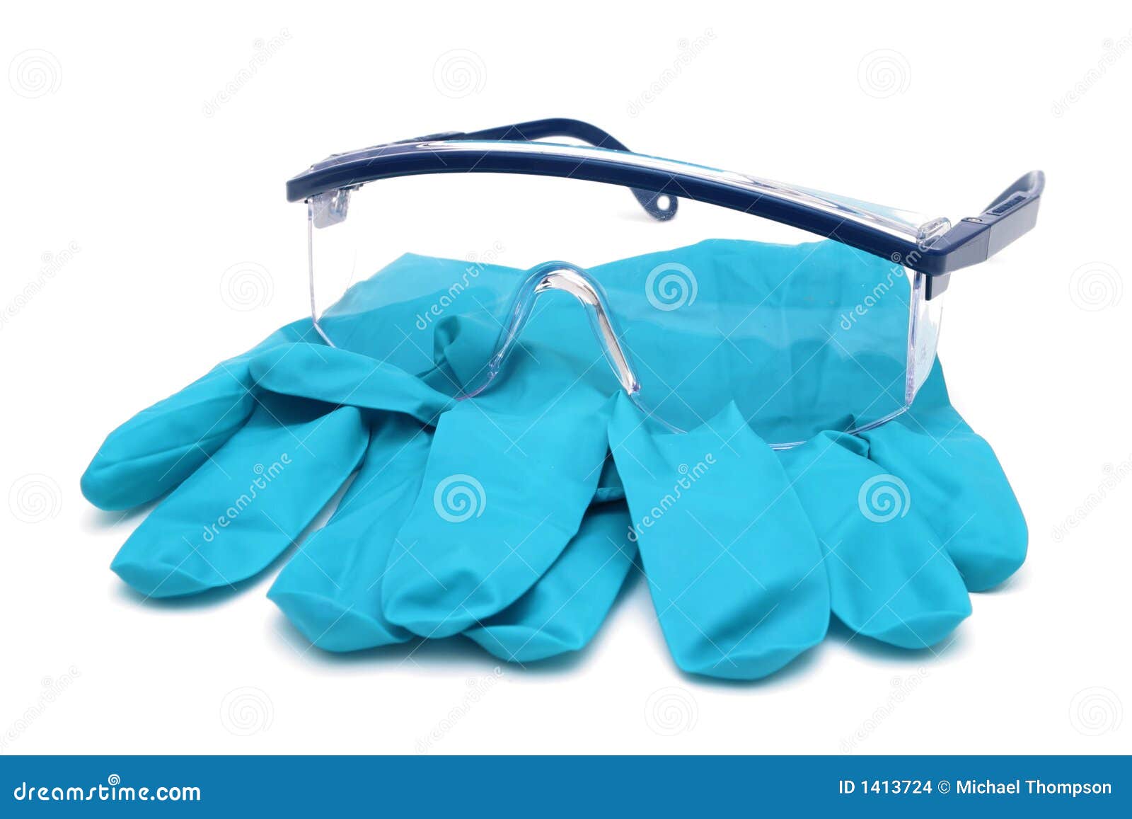 gloves and glasses