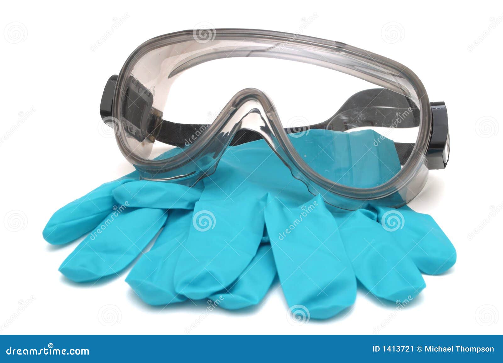 gloves and goggles