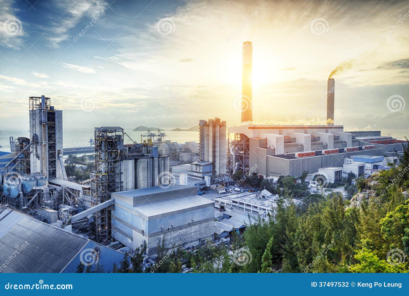 Glow Light of Petrochemical Industry Stock Photo Image of metal