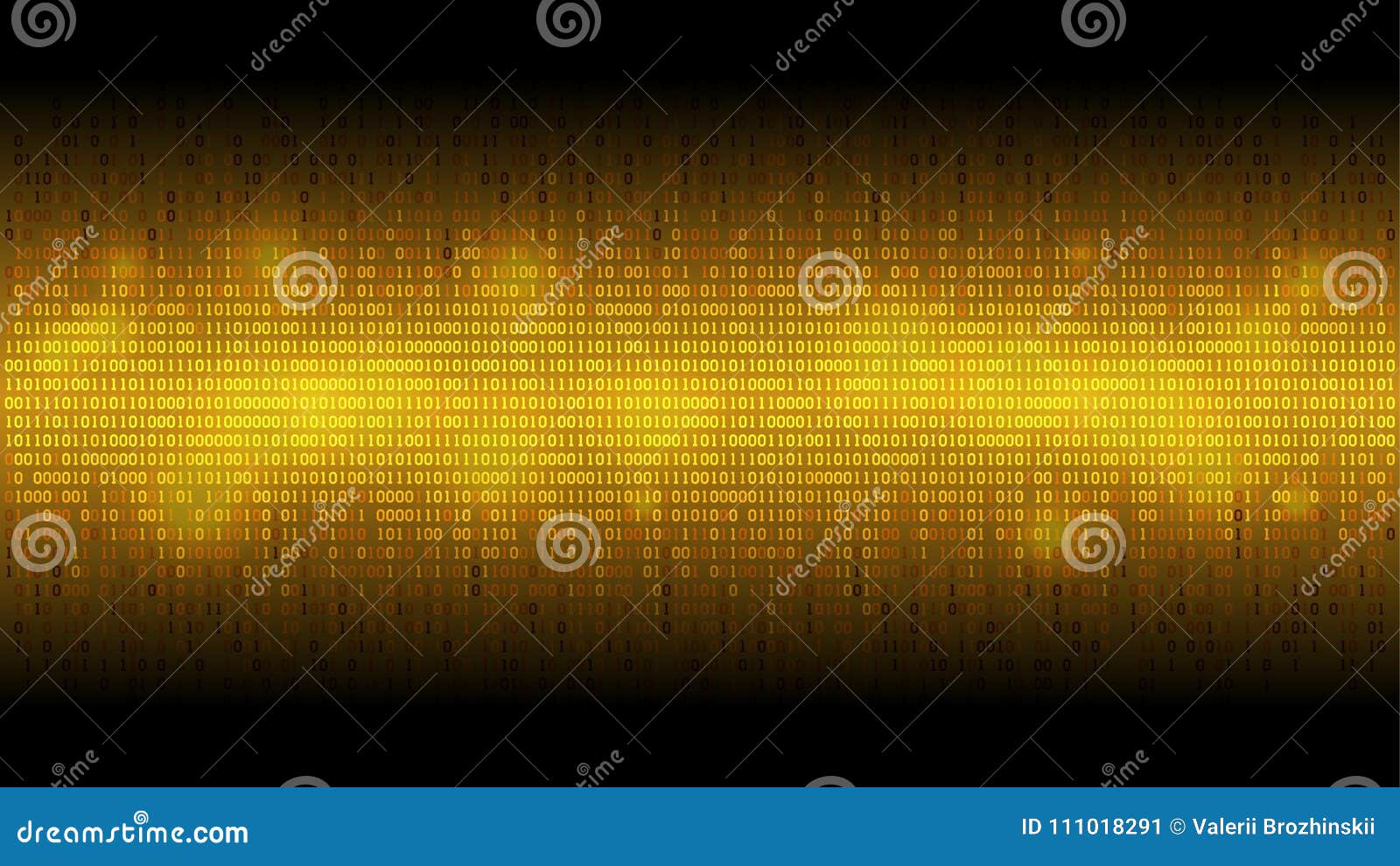 glowing binary code golden abstract background, glowing cloud of big data, stream of information