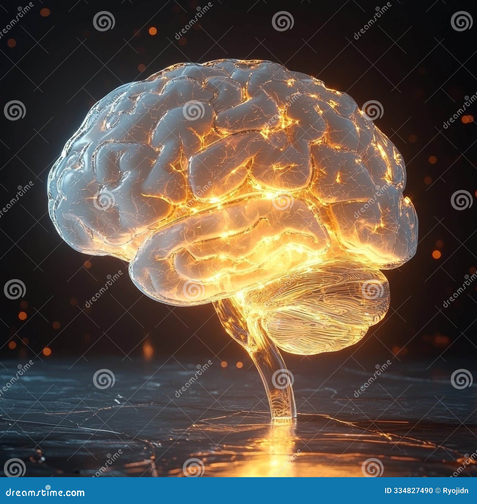glowing brain