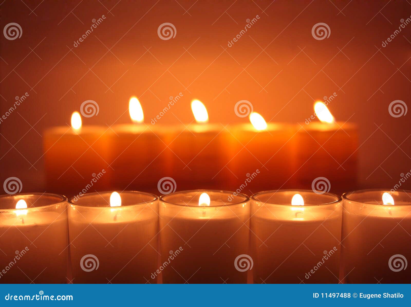 Glowing candles stock photo. Image of scene, object, illuminated 11497488