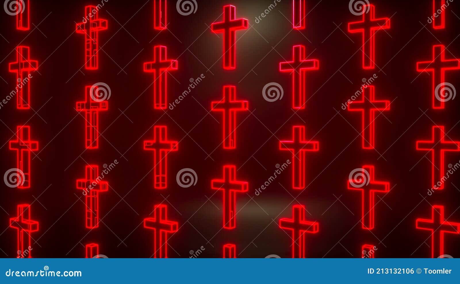 Glowing Christian Crosses on a Black Background. Religious Background Stock  Illustration - Illustration of confessions, background: 213132106