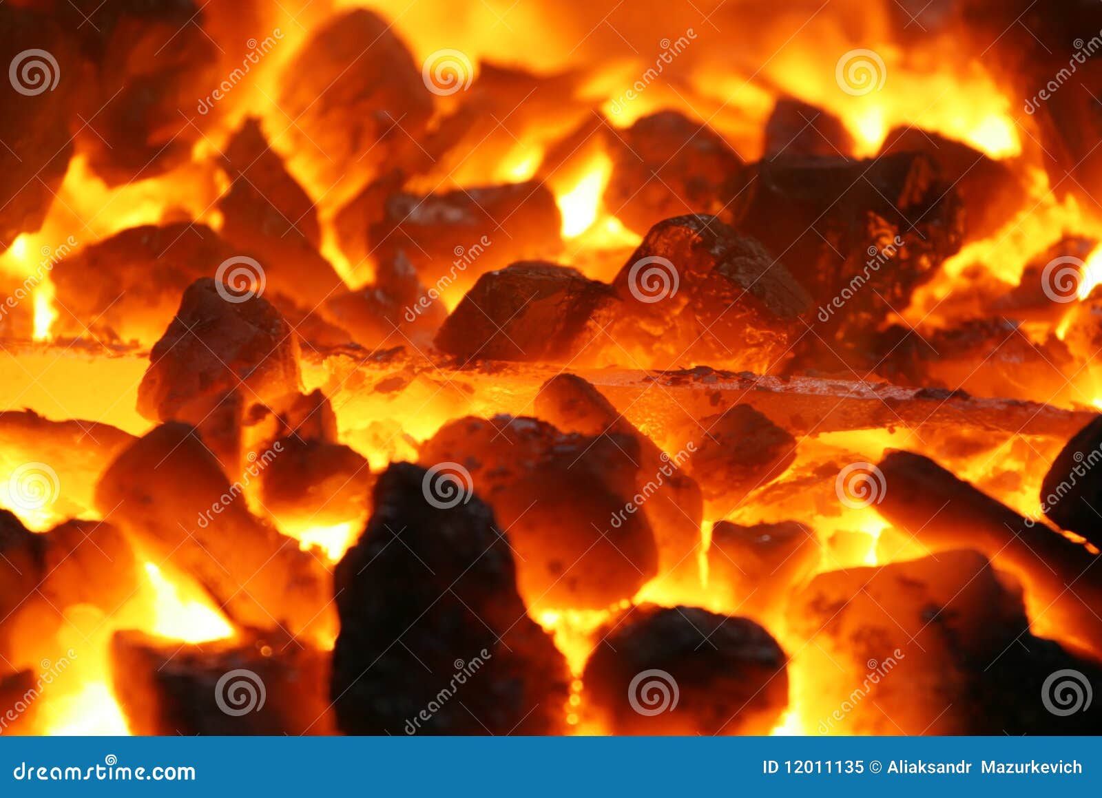 Glowing coals stock image. Image of colorful, bonfire 12011135