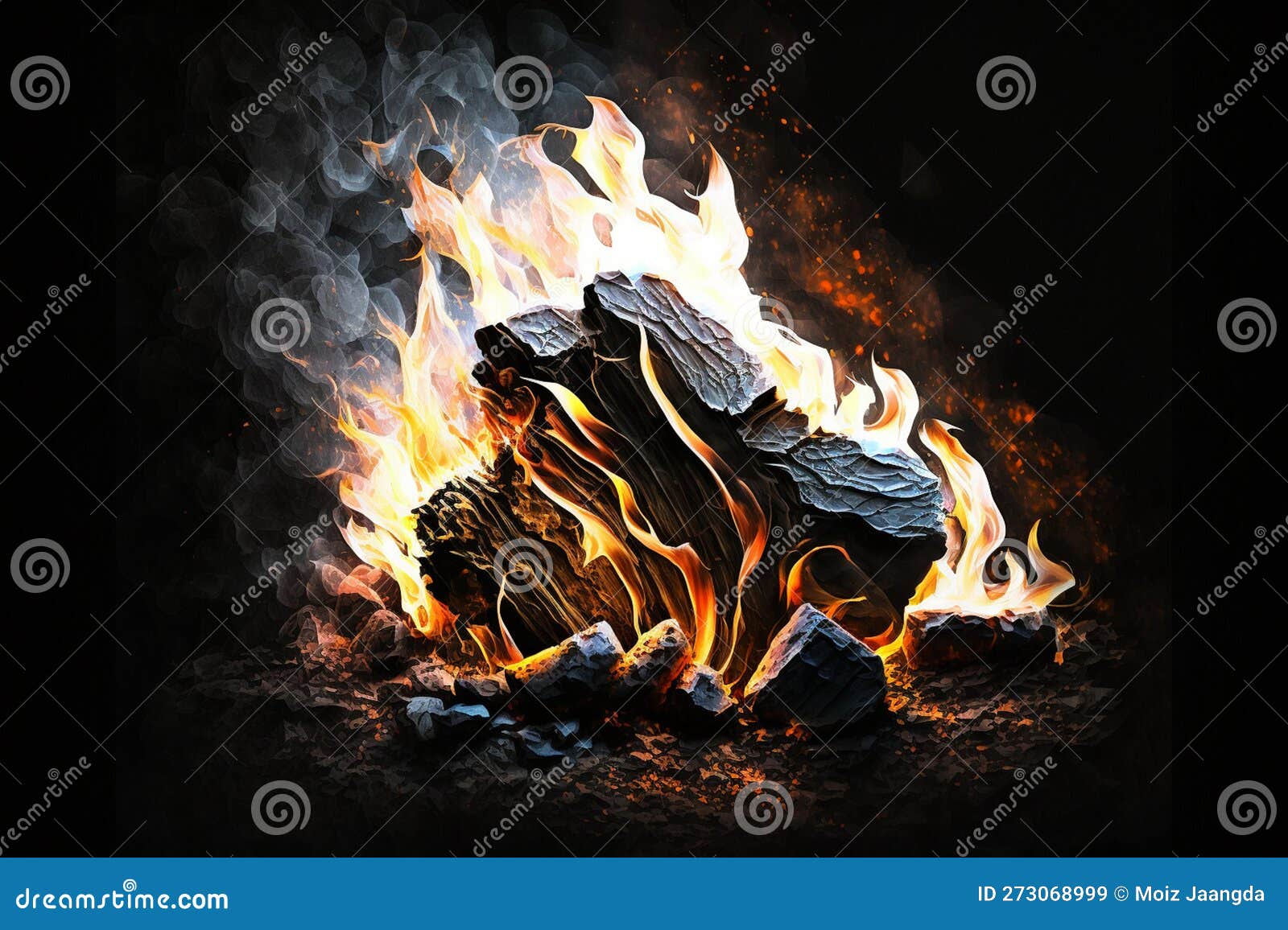 Charcoal For Fire Doodle Icon Hand Drawn Illustration CartoonDealer