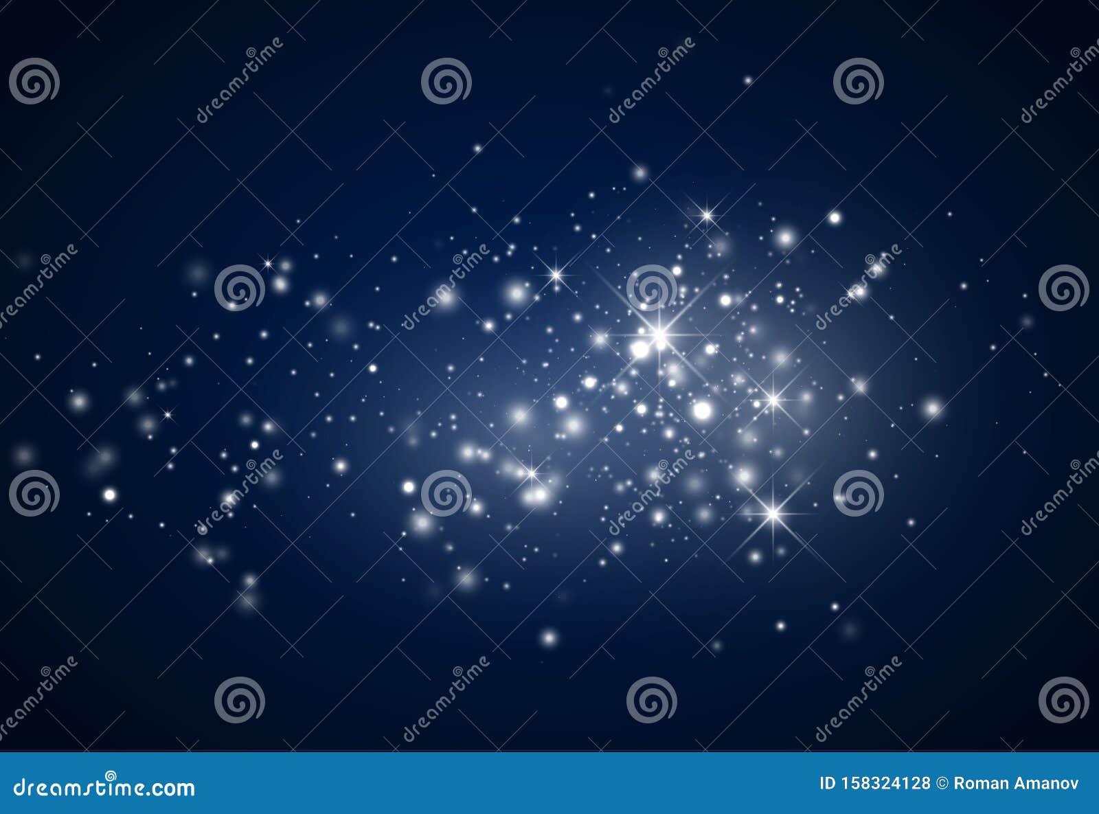 Glowing Light Effect with Glitter Stock Vector Illustration of glow