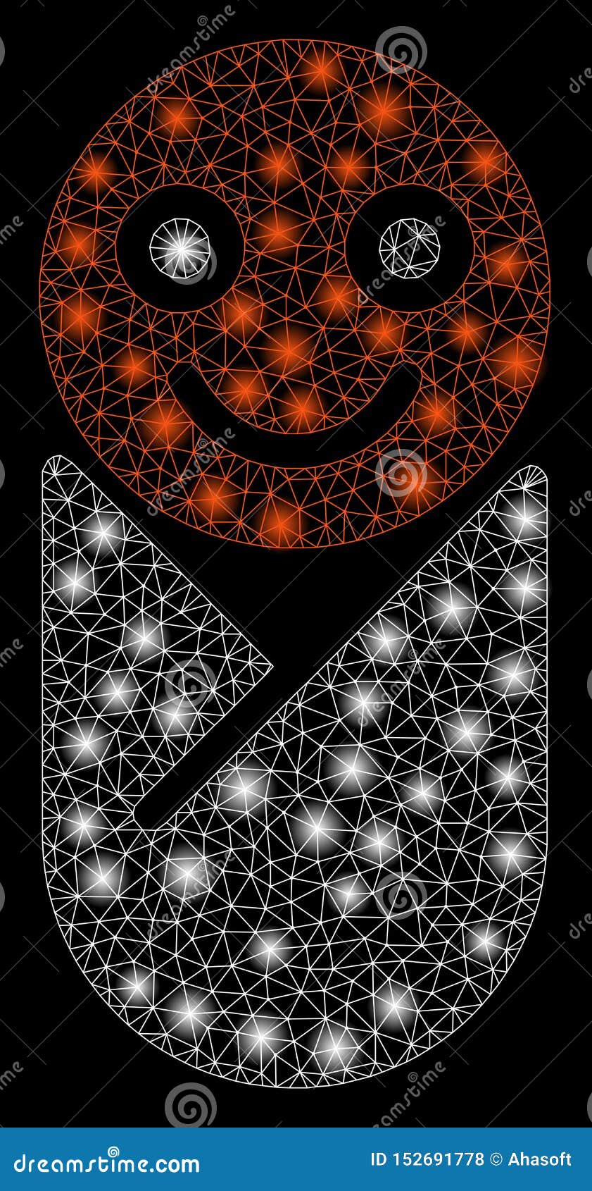 flare mesh carcass infant with flare spots