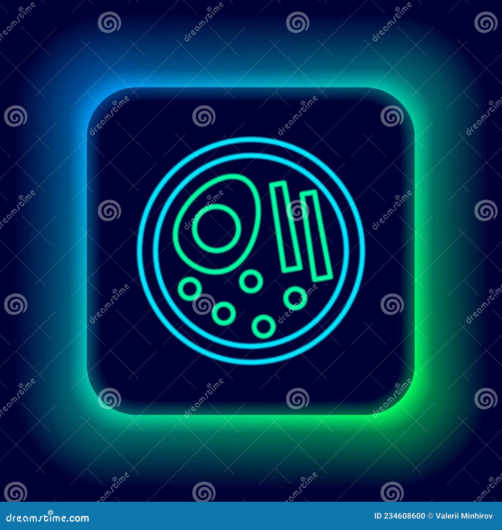 glowing neon line ramen soup bowl with noodles icon  on black background. bowl of traditional asian noodle soup