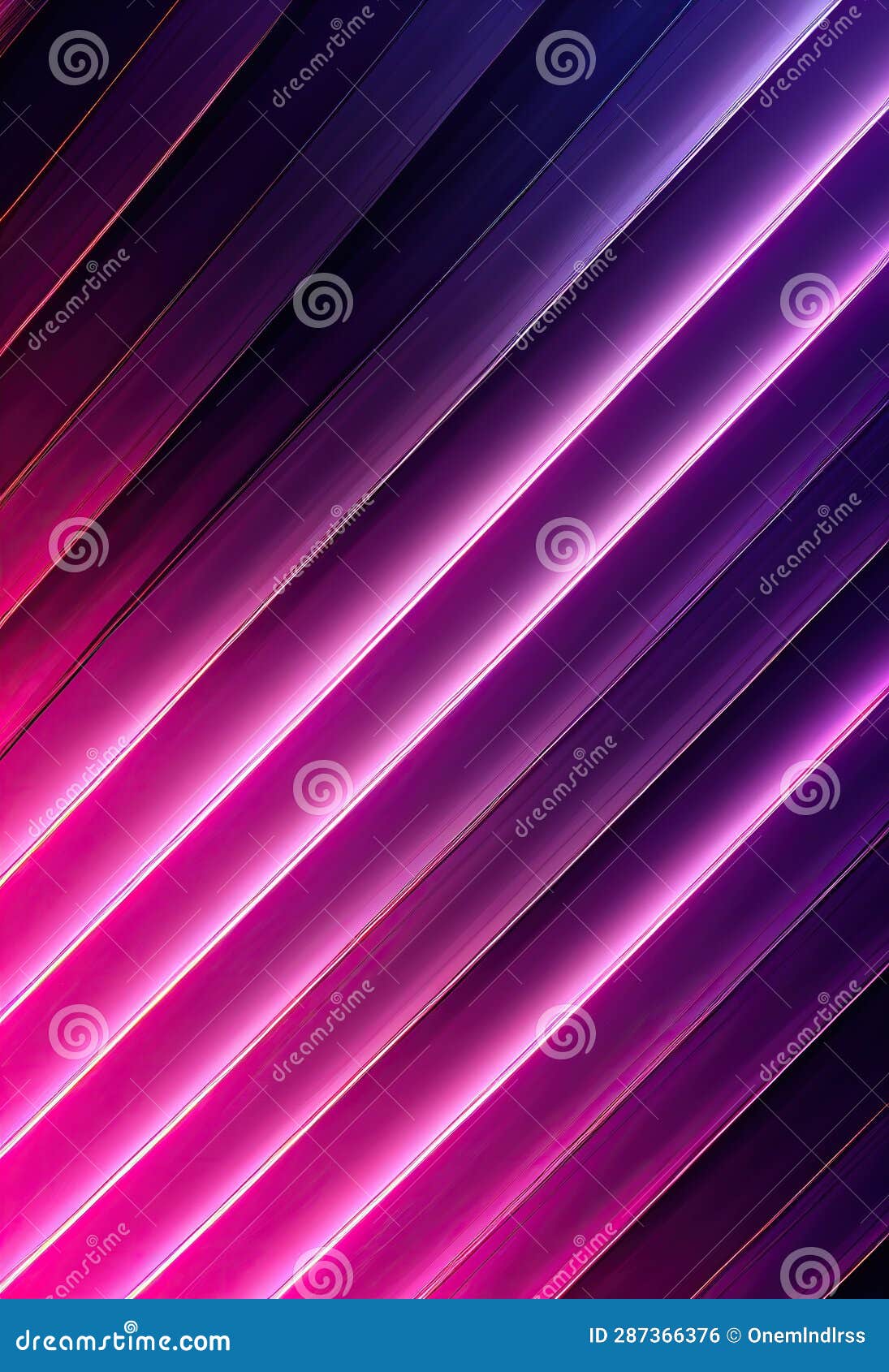Glowing Pink Purple Neon Glowing Abstract Geometric Background. Stock