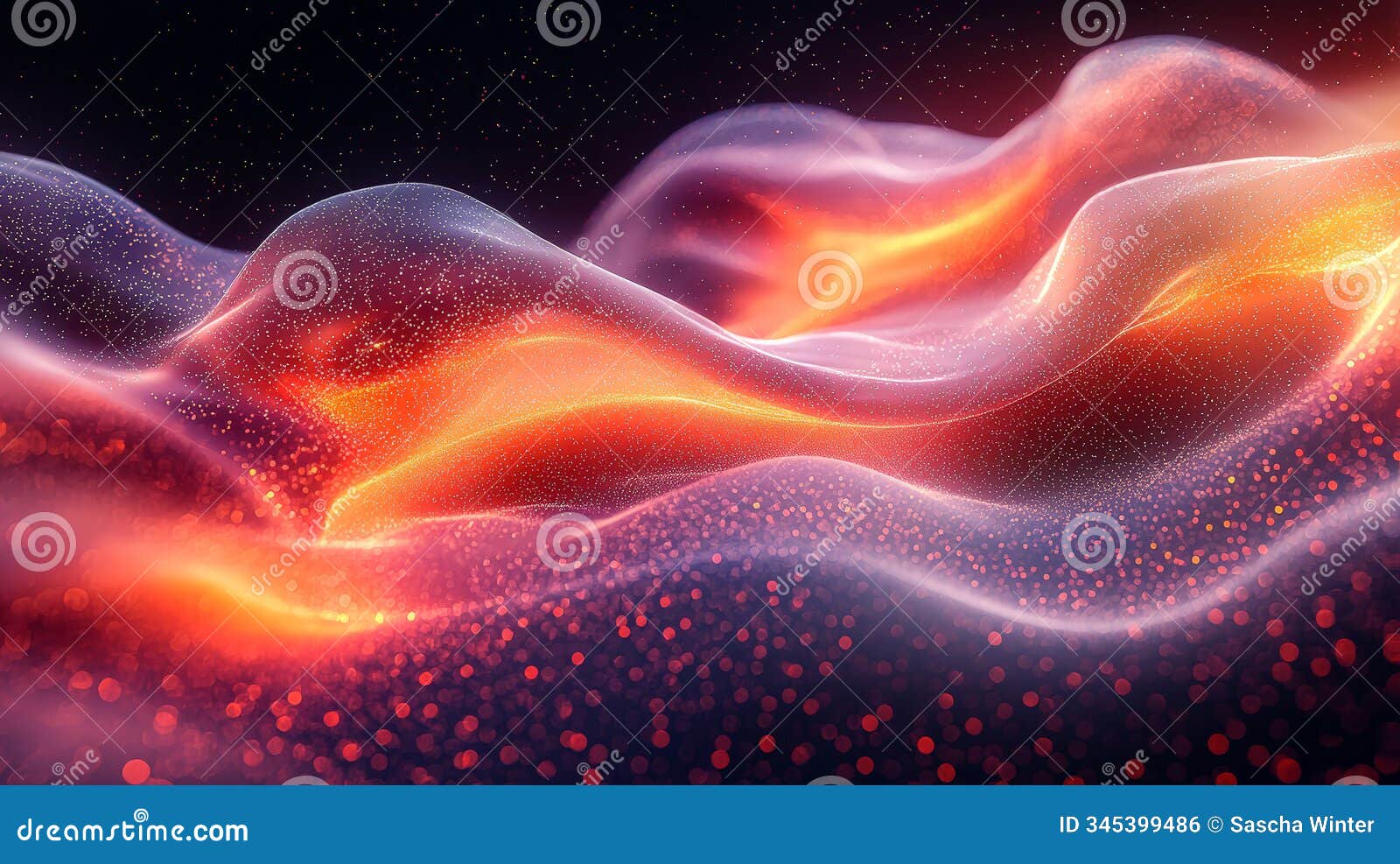 glowing red and white particle whirlpools. generative ai