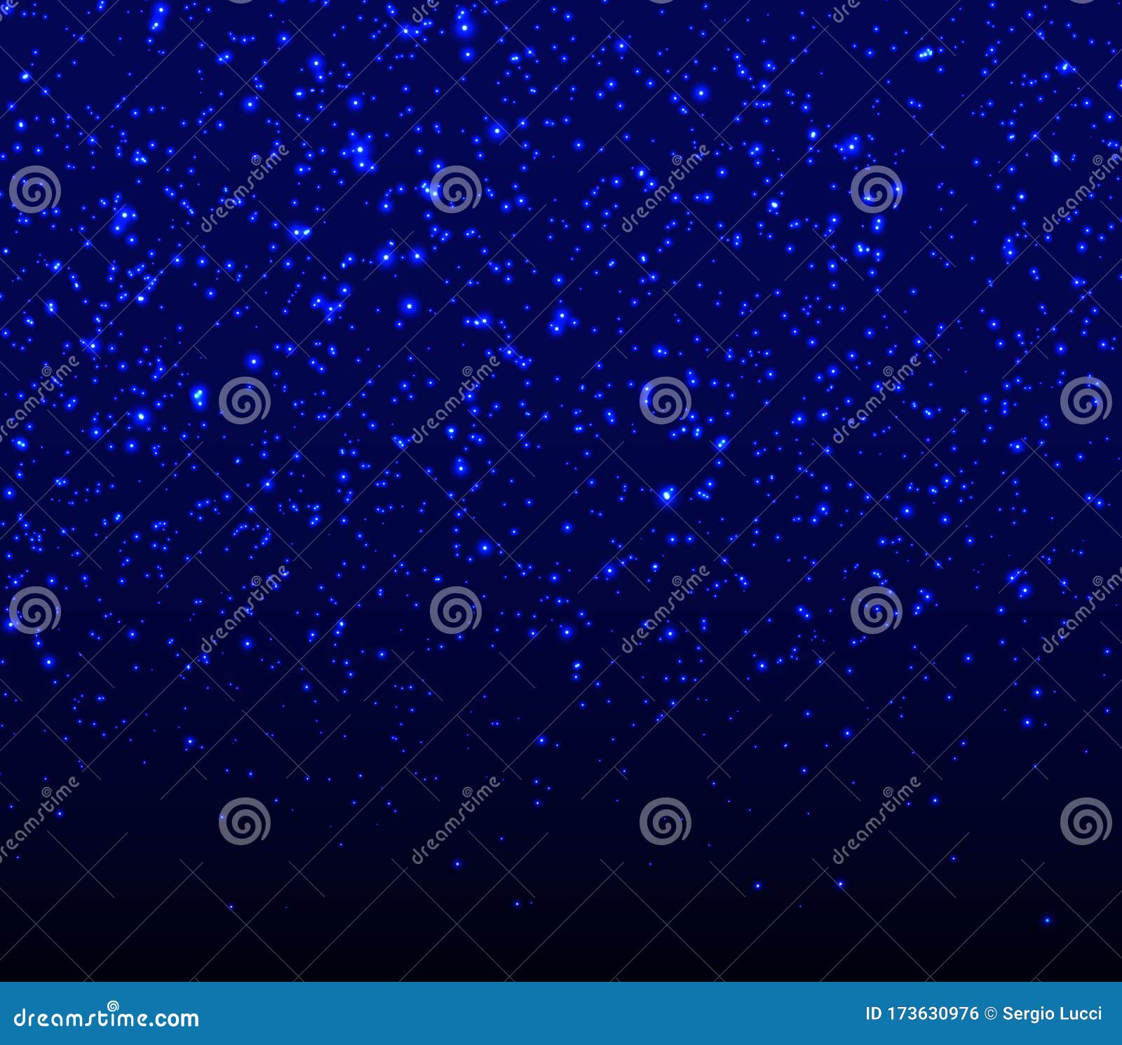 Glowing Sparkles. Falling Abstract Particles Stock Vector ...