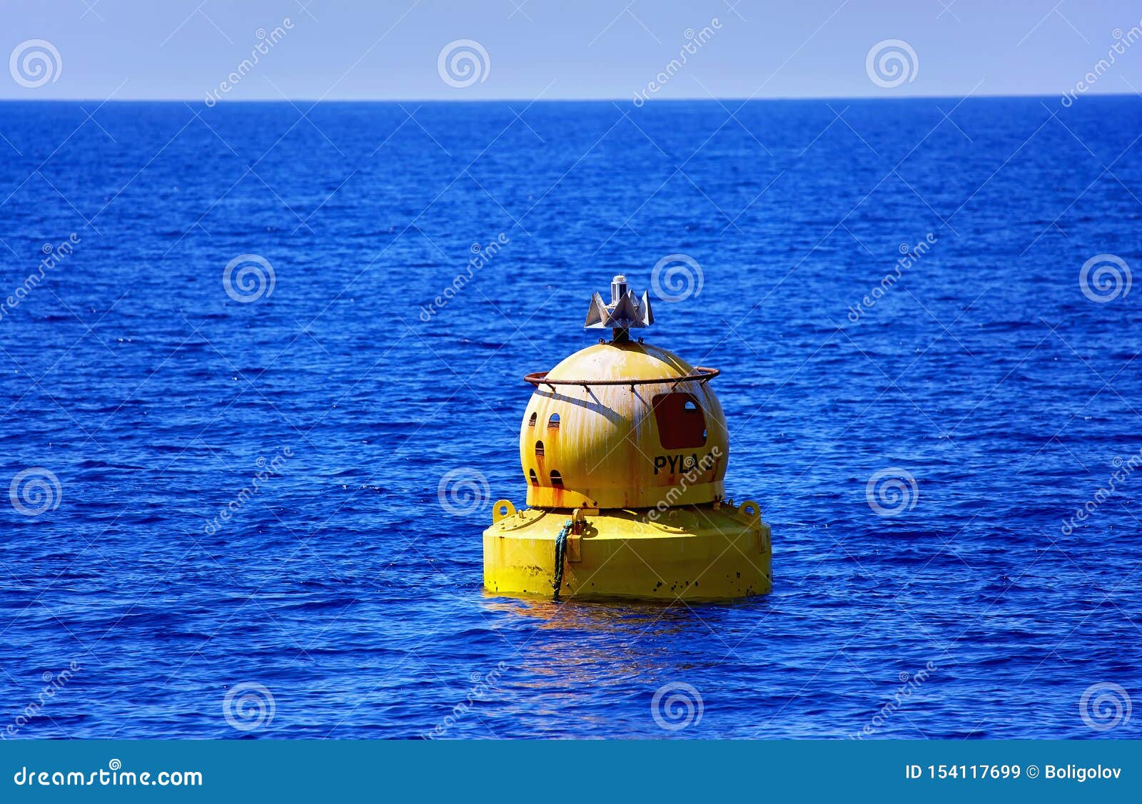 Glowing Sunny Warm Waves of Cyprus with Sea Buoy Stock Image - Image of  blue, architecture: 154117699