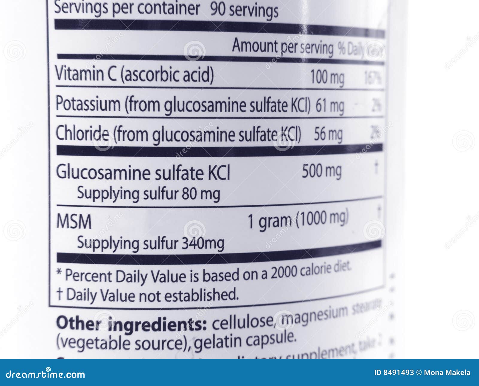 glucosamine & msm labeling