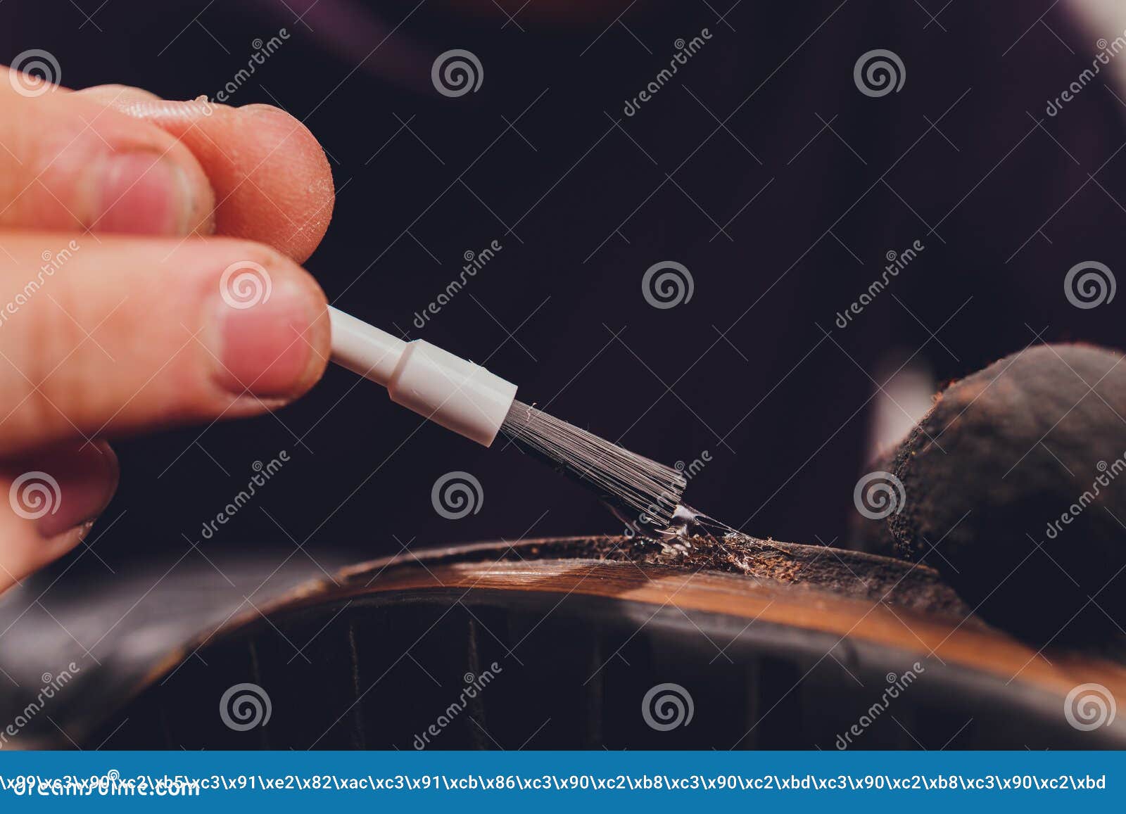 Brush, Shoe Cream And Shoe Shiner RoyaltyFree Stock Photography