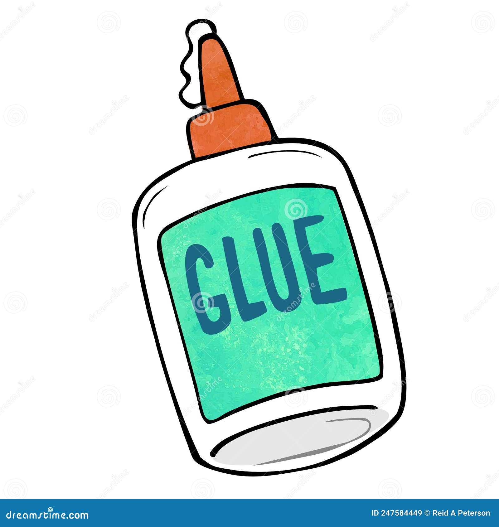 Glue Bottle Doodle 6 Stock Illustration - Download Image Now - Glue,  Cartoon, Bottle - iStock