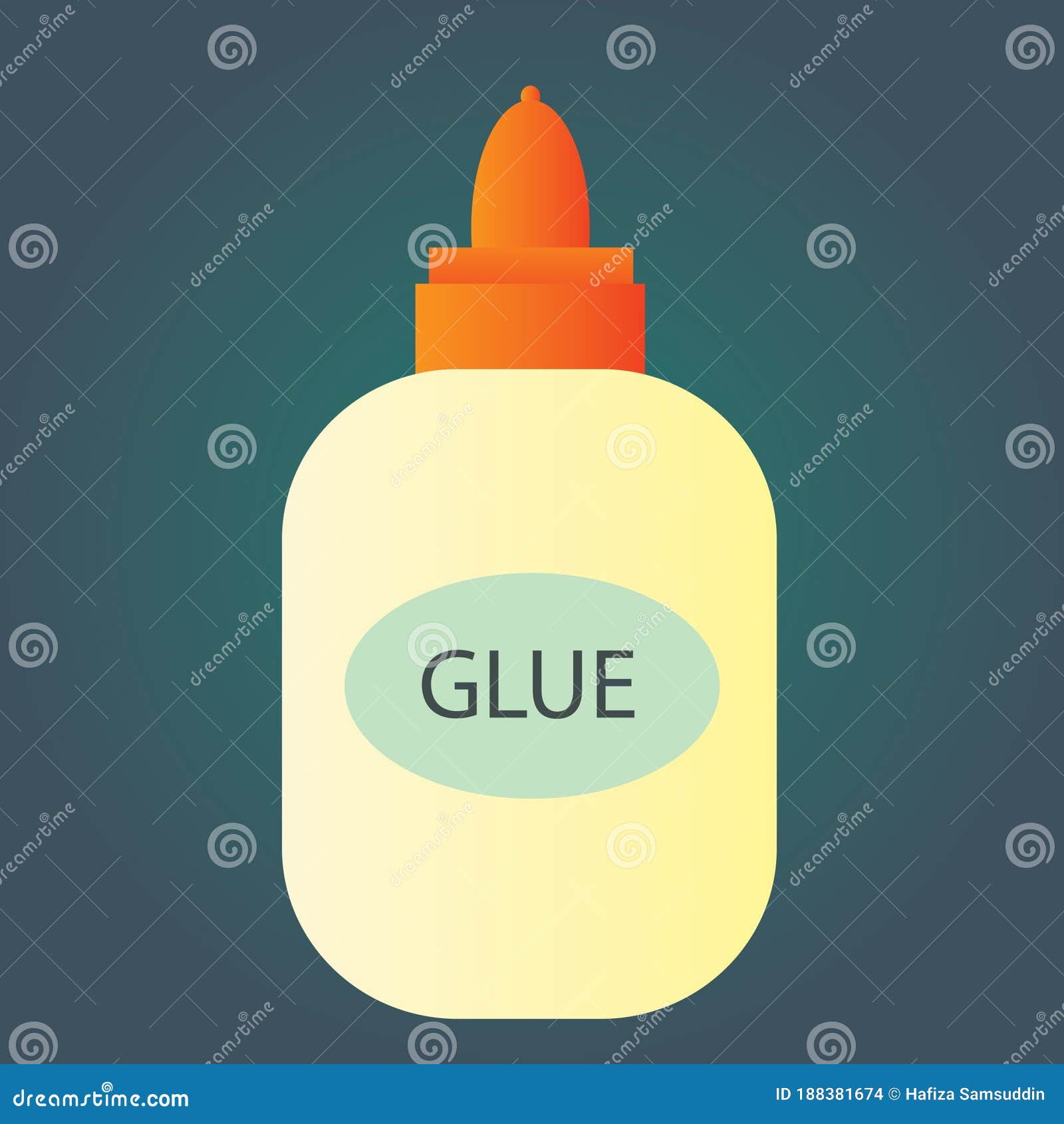 Glue Bottle. Vector Illustration Decorative Design Stock Vector