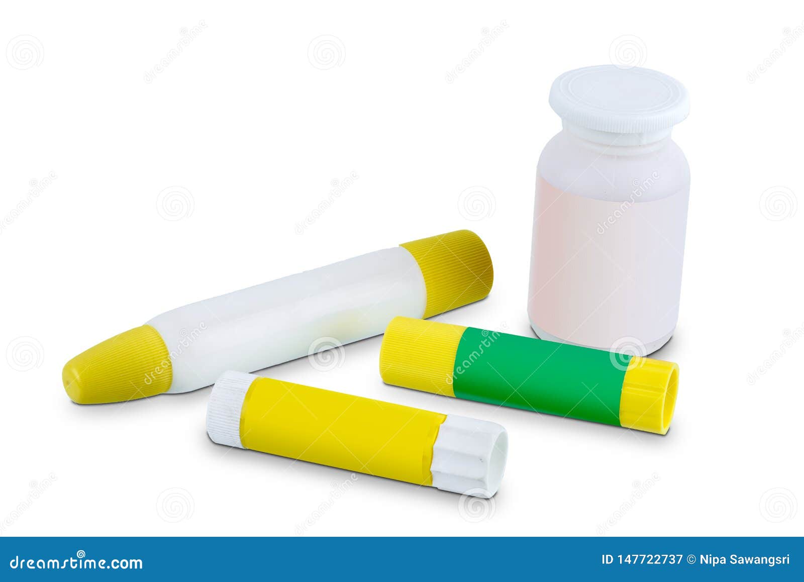 Glue Stick Isolated on White Background Stock Image Image of join