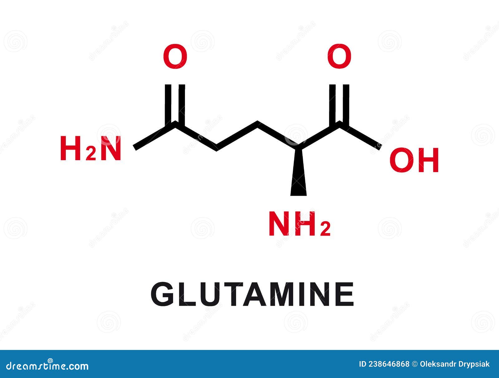 Glutamine Chemical Formula. Glutamine Chemical Molecular Structure