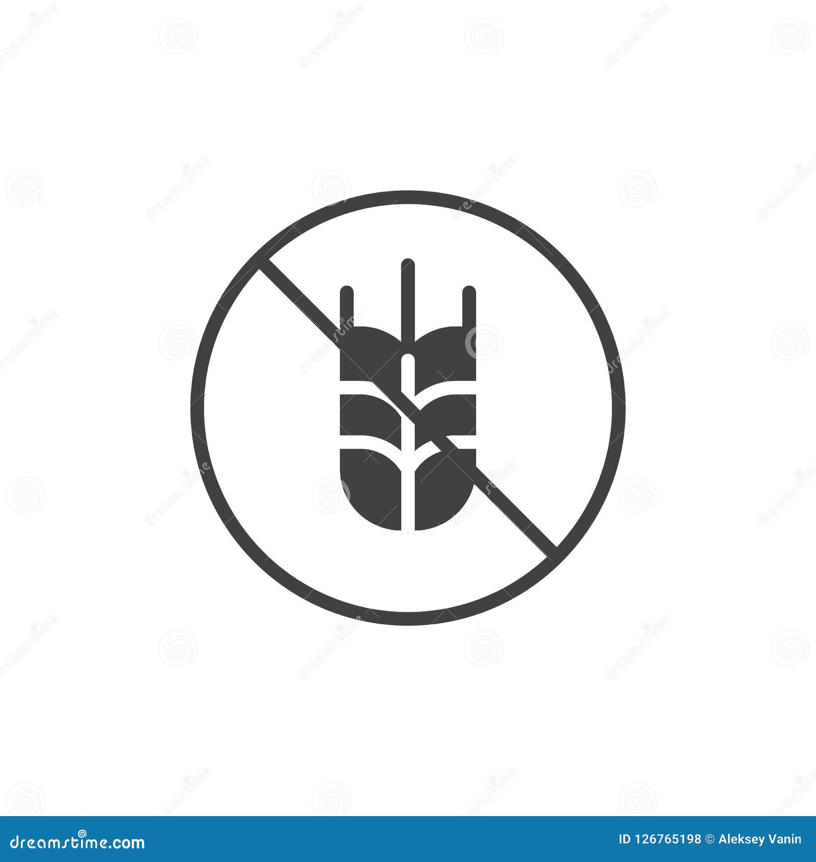 Download Gluten Free Label Vector Icon Stock Vector - Illustration of label, vector: 126765198