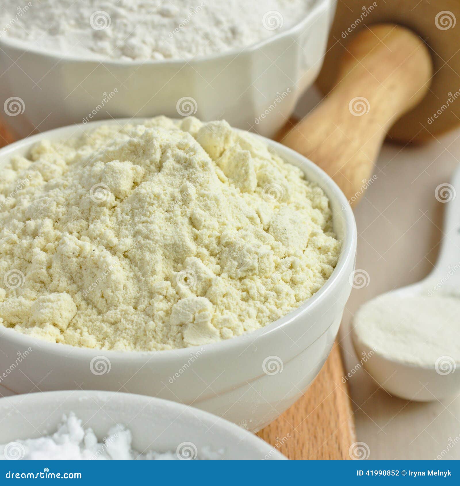 Gluten Free Millet Flour in White Bowl Stock Photo Image of life