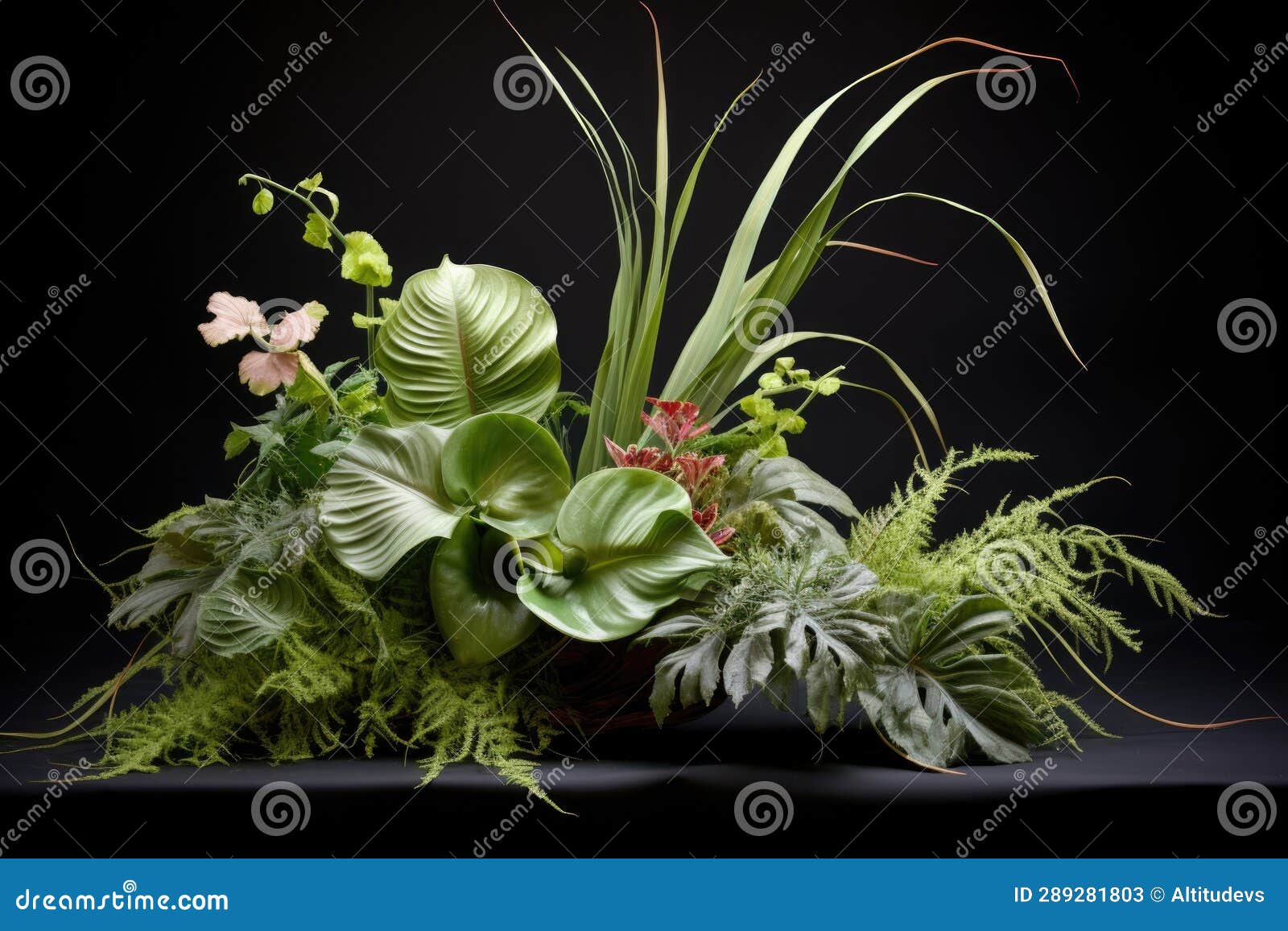 glycerine-treated foliage for a lasting arrangement
