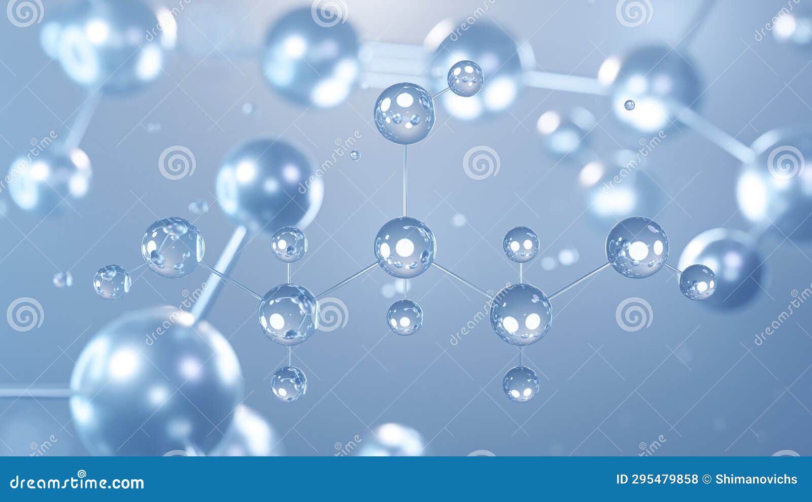 glycerol molecular structure 3d, flat model, glycerine, structural chemical formula view from a microscope