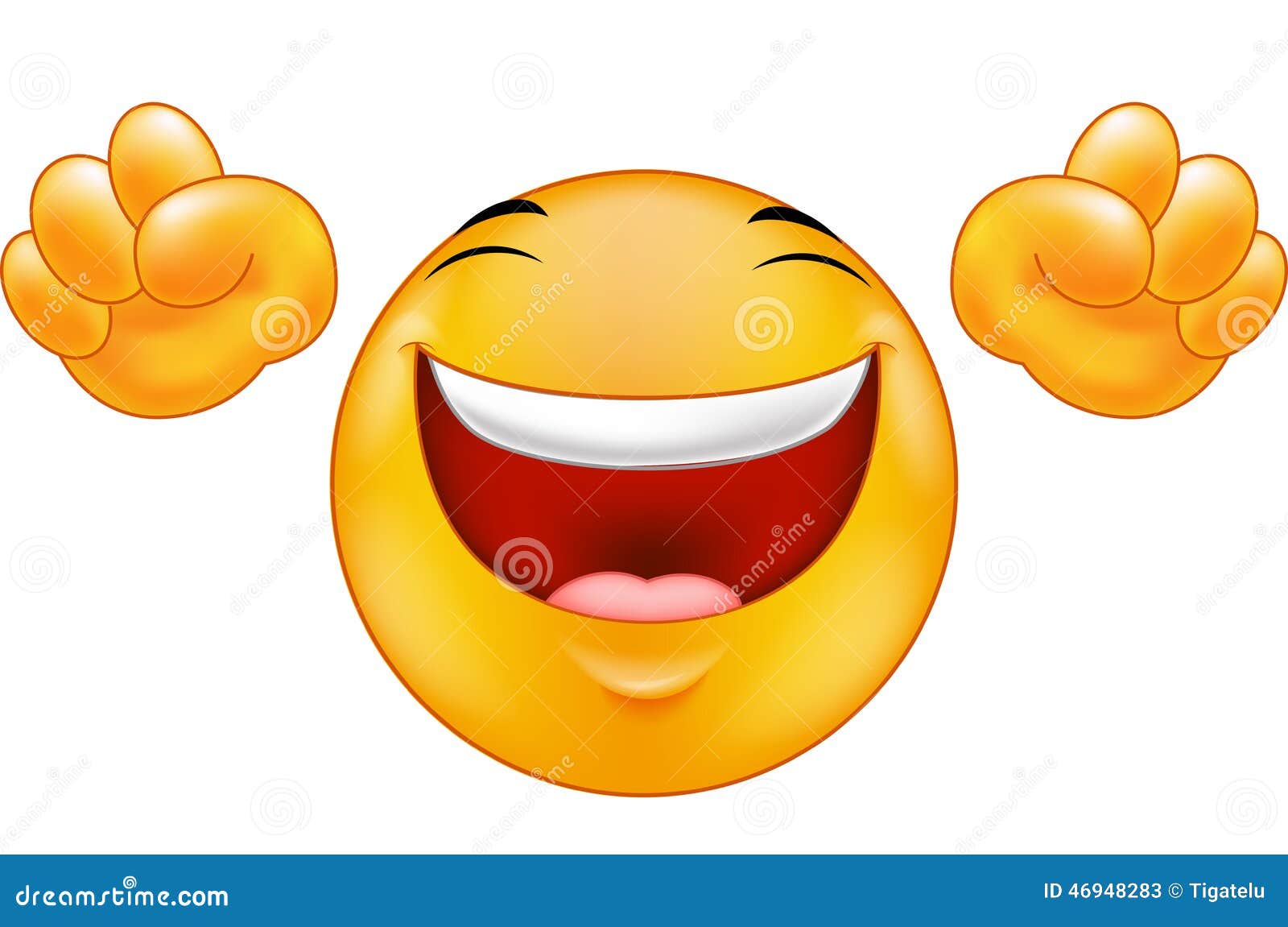 Glücklicher Lächelnder Emoticon Vektor Abbildung - Illustration von