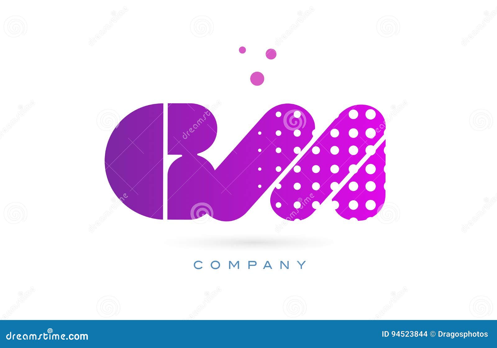 GM G M Letter Logo With Pink Letters And Purple Color Particles Dots Design.  Royalty Free SVG, Cliparts, Vectors, and Stock Illustration. Image 79945643.