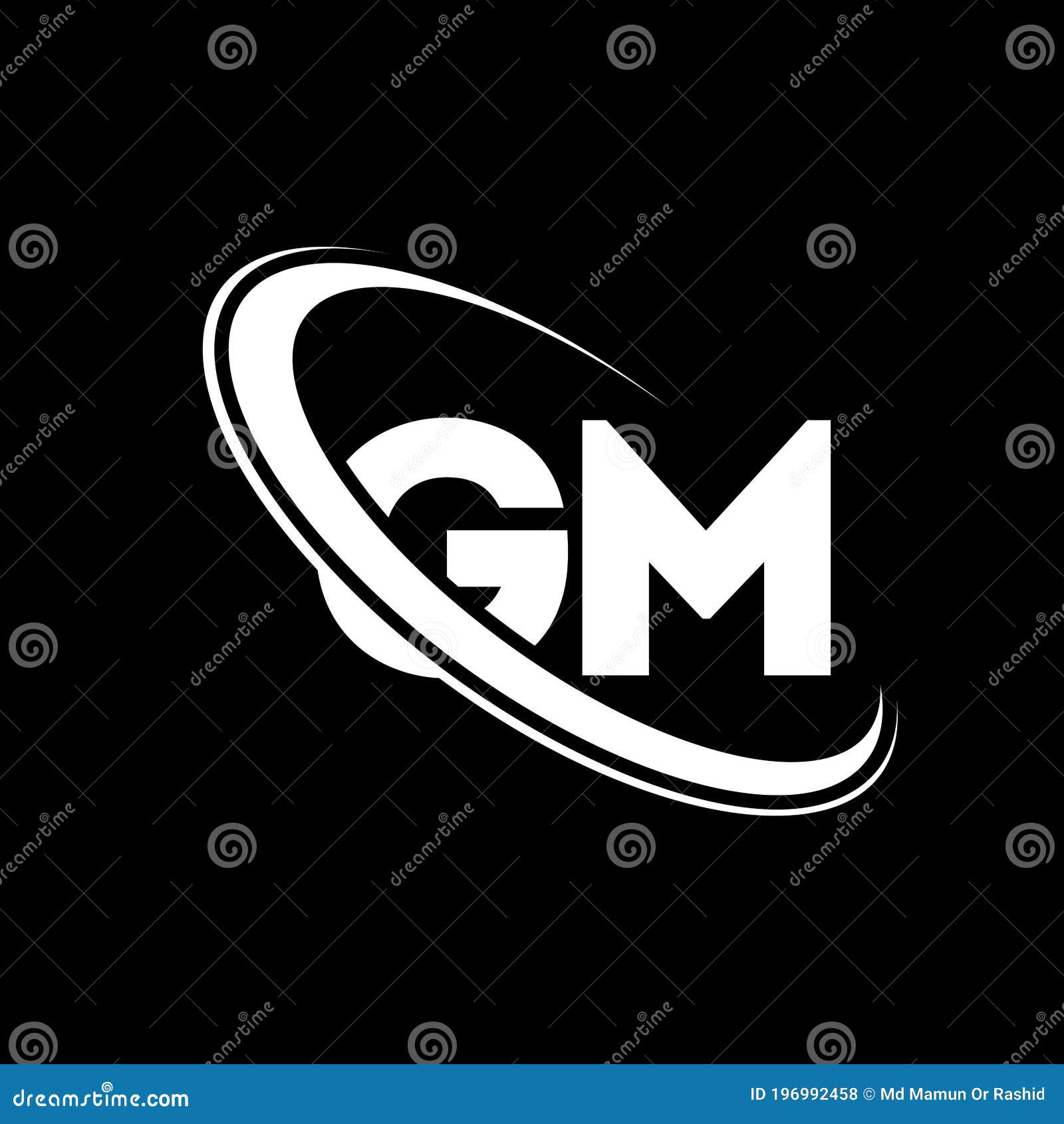 Initial Logo Letter Gm Heart Shape Stock Vector (Royalty Free) 696350173