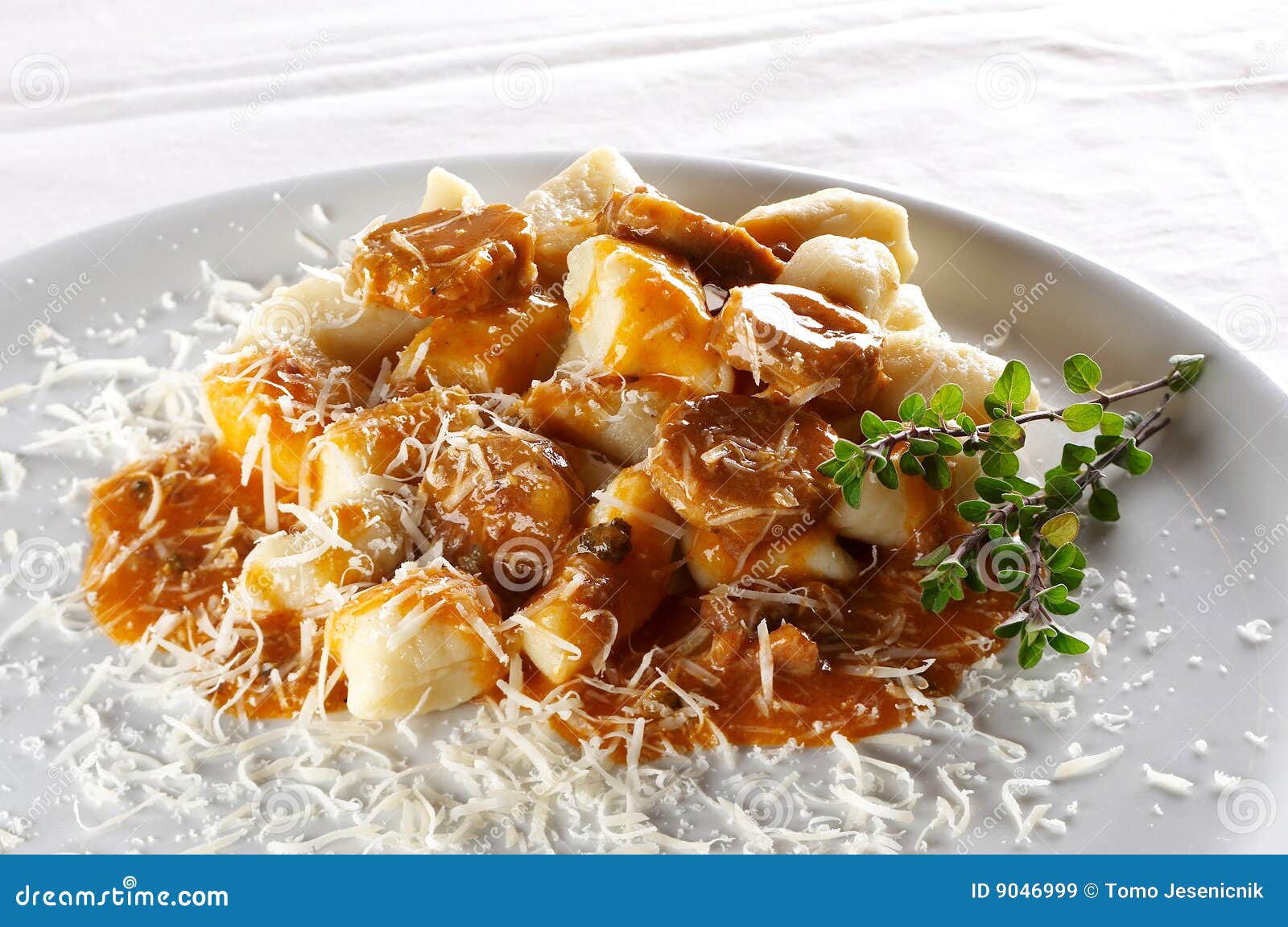 Gnocchi pasta stock image. Image of food, gnocchi, chops - 9046999
