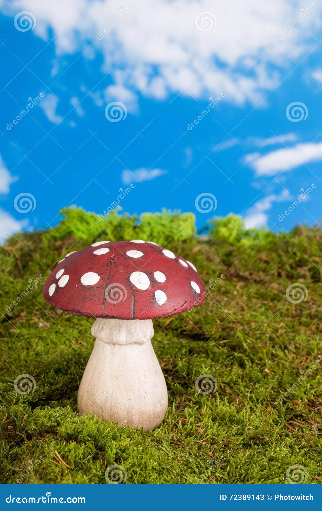 Gnome toadstool stock image. Image of gnome, green, fairy - 72389143