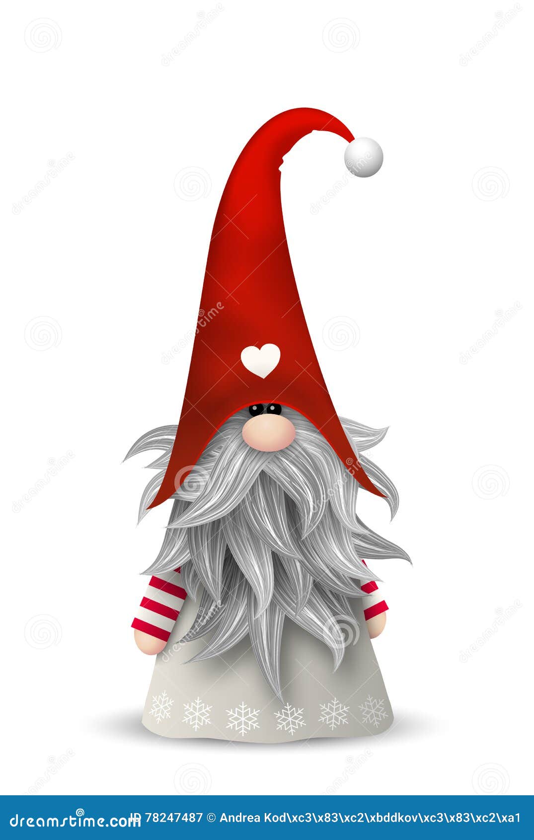 Gnomo Tradicional De La Navidad Escandinava, Tomte, Ejemplo Ilustración del  Vector - Ilustración de enano, lindo: 78247487
