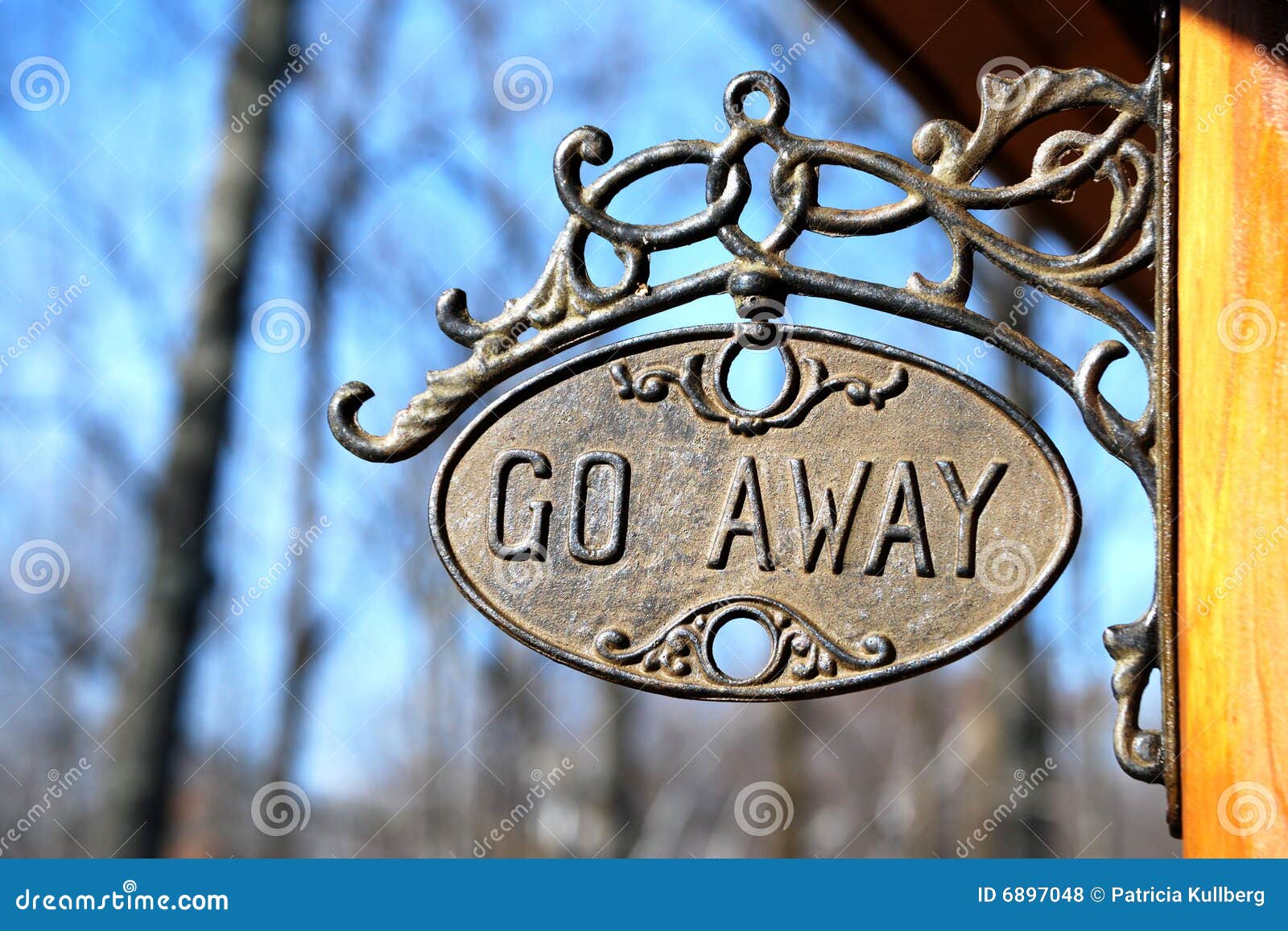 go away sign